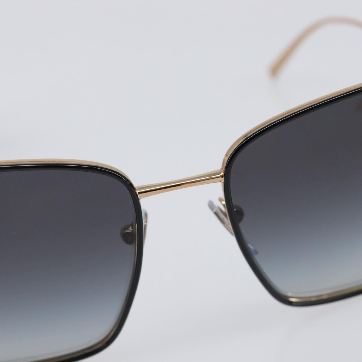 BVLGARI Sunglasses Plastic Black Gold Tone Auth BA15436V