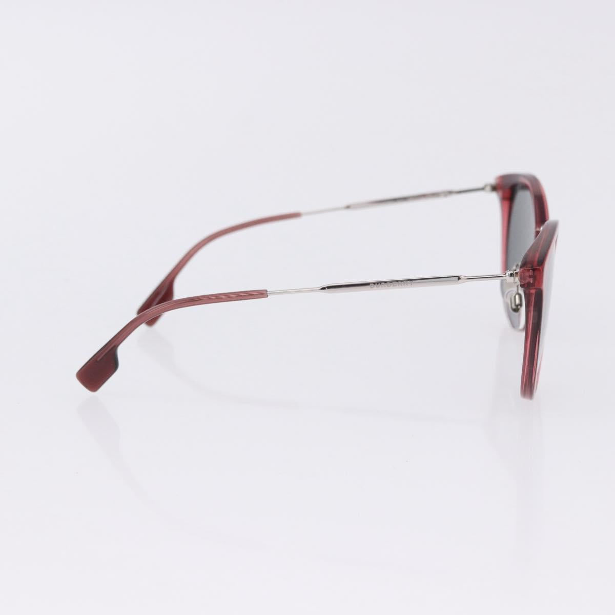 BURBERRY Sunglasses Plastic 2 Set Red Silver Gold Auth BA15437