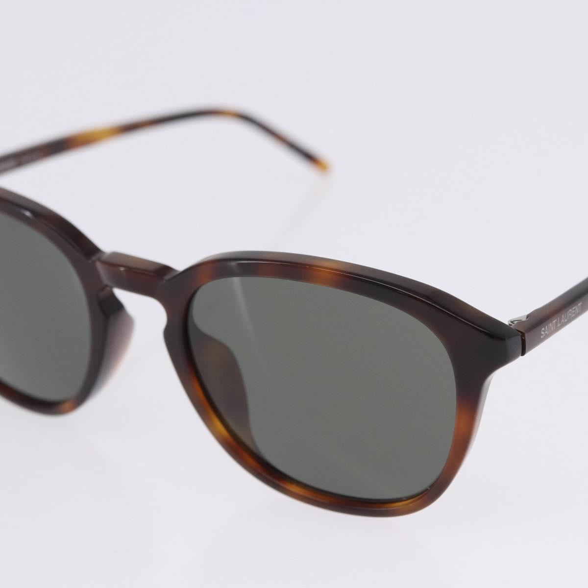 SAINT LAURENT Sunglasses Plastic 2 Set Brown Black Auth BA15438