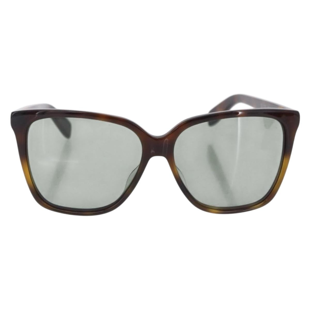 SAINT LAURENT Sunglasses Plastic 2 Set Brown Black Auth BA15438