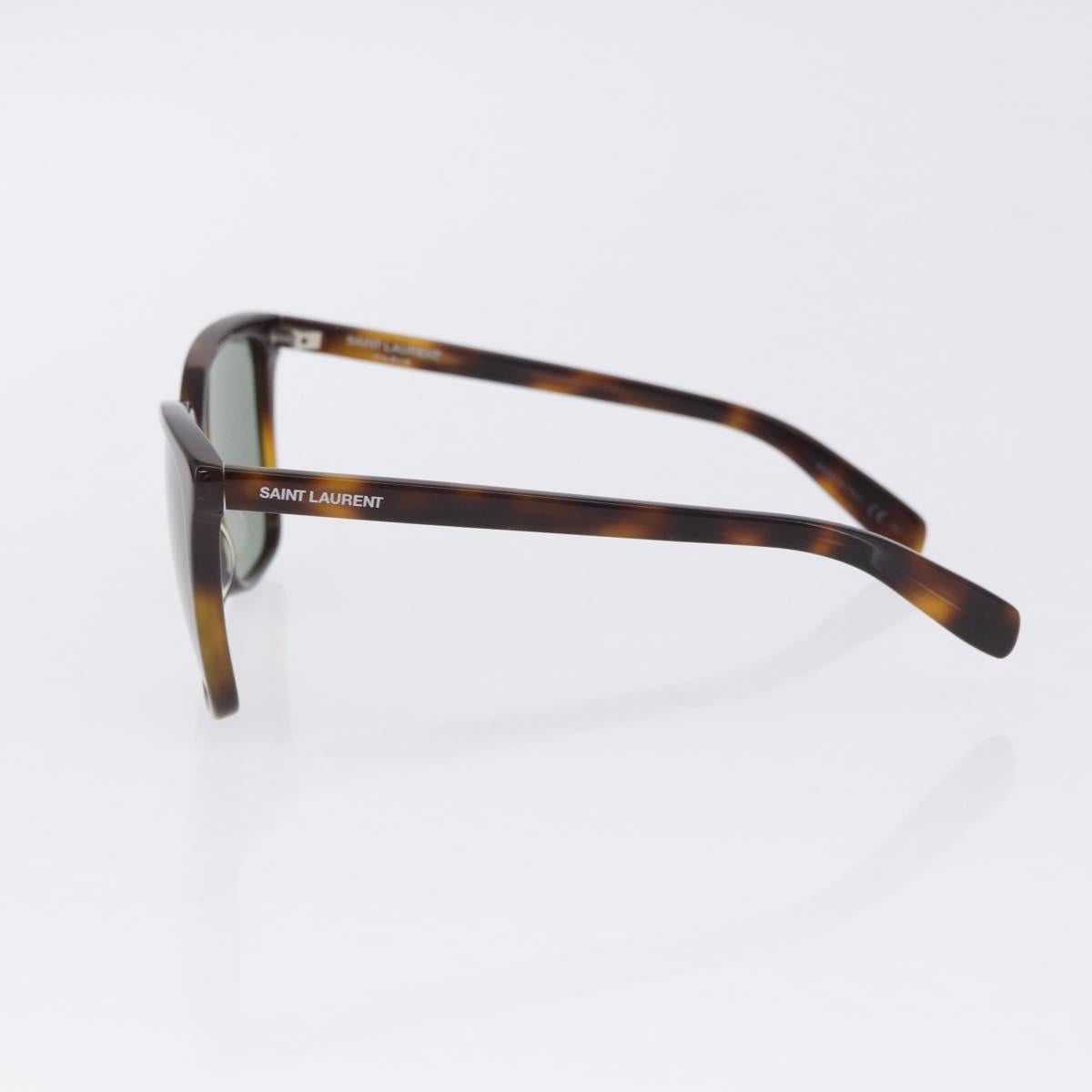 SAINT LAURENT Sunglasses Plastic 2 Set Brown Black Auth BA15438