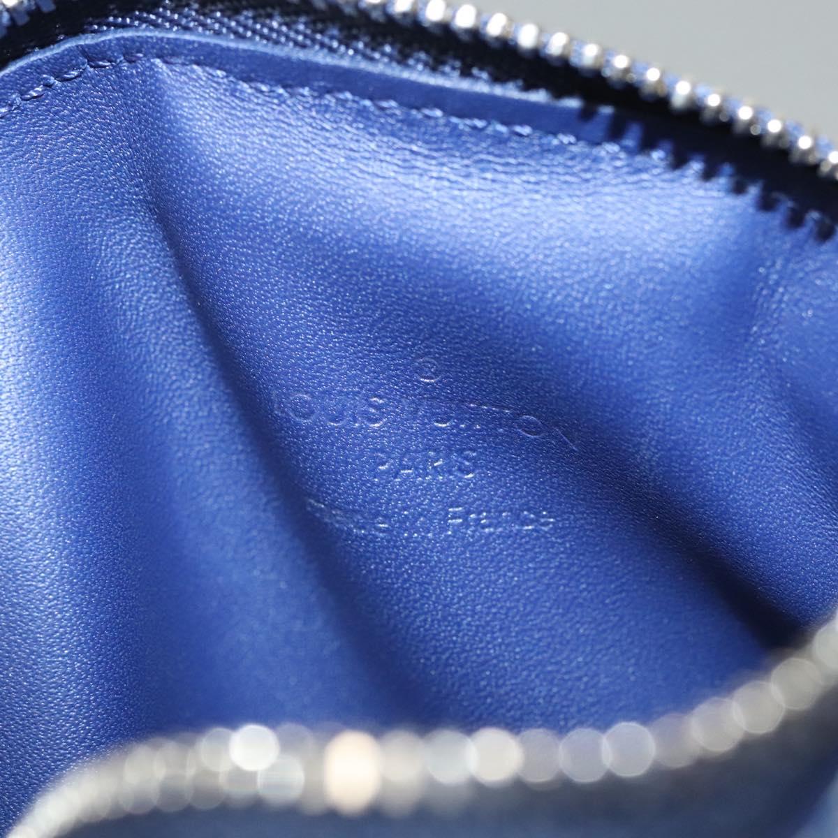 LOUIS VUITTON Monogram Bandana HIGH 5 Pouch White Blue M81410 LV Auth BA1543SM