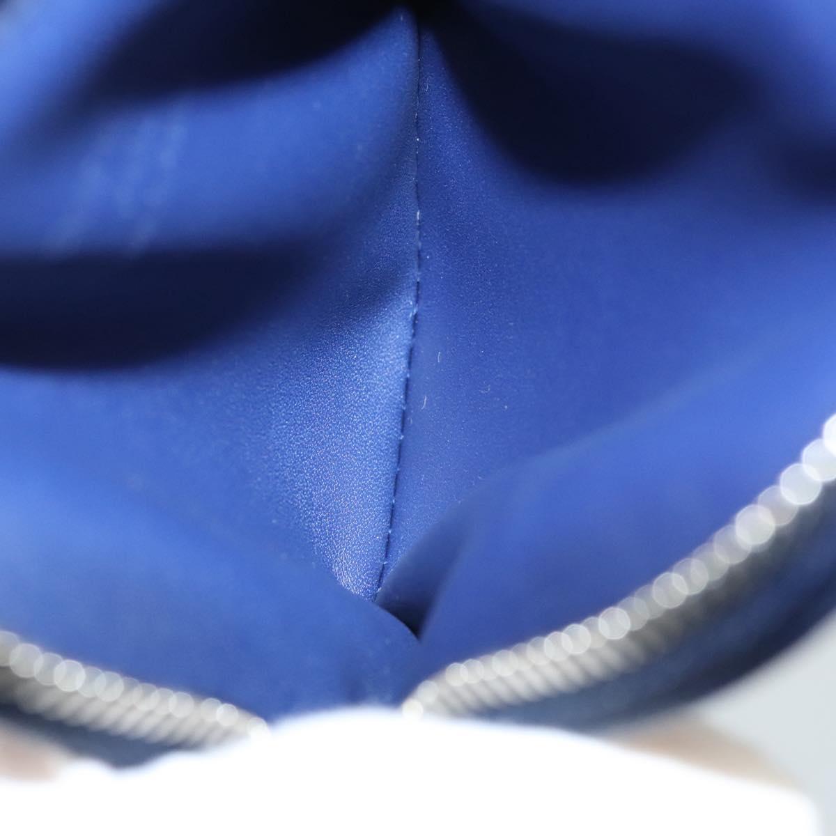 LOUIS VUITTON Monogram Bandana HIGH 5 Pouch White Blue M81410 LV Auth BA1543SM