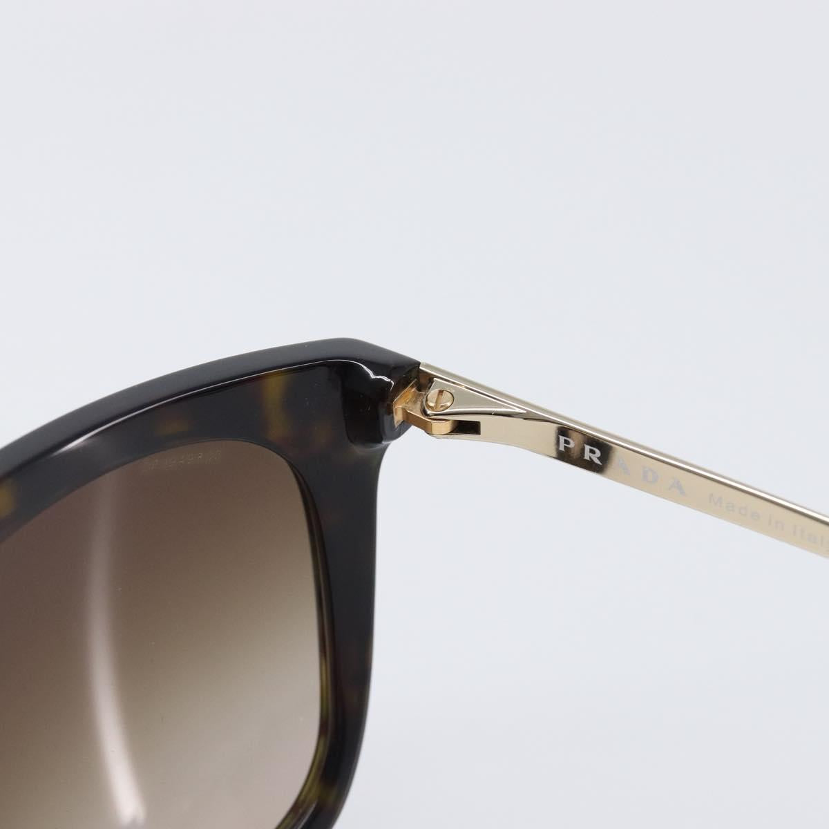PRADA Sunglasses Plastic Black Gold Tone Auth BA15440