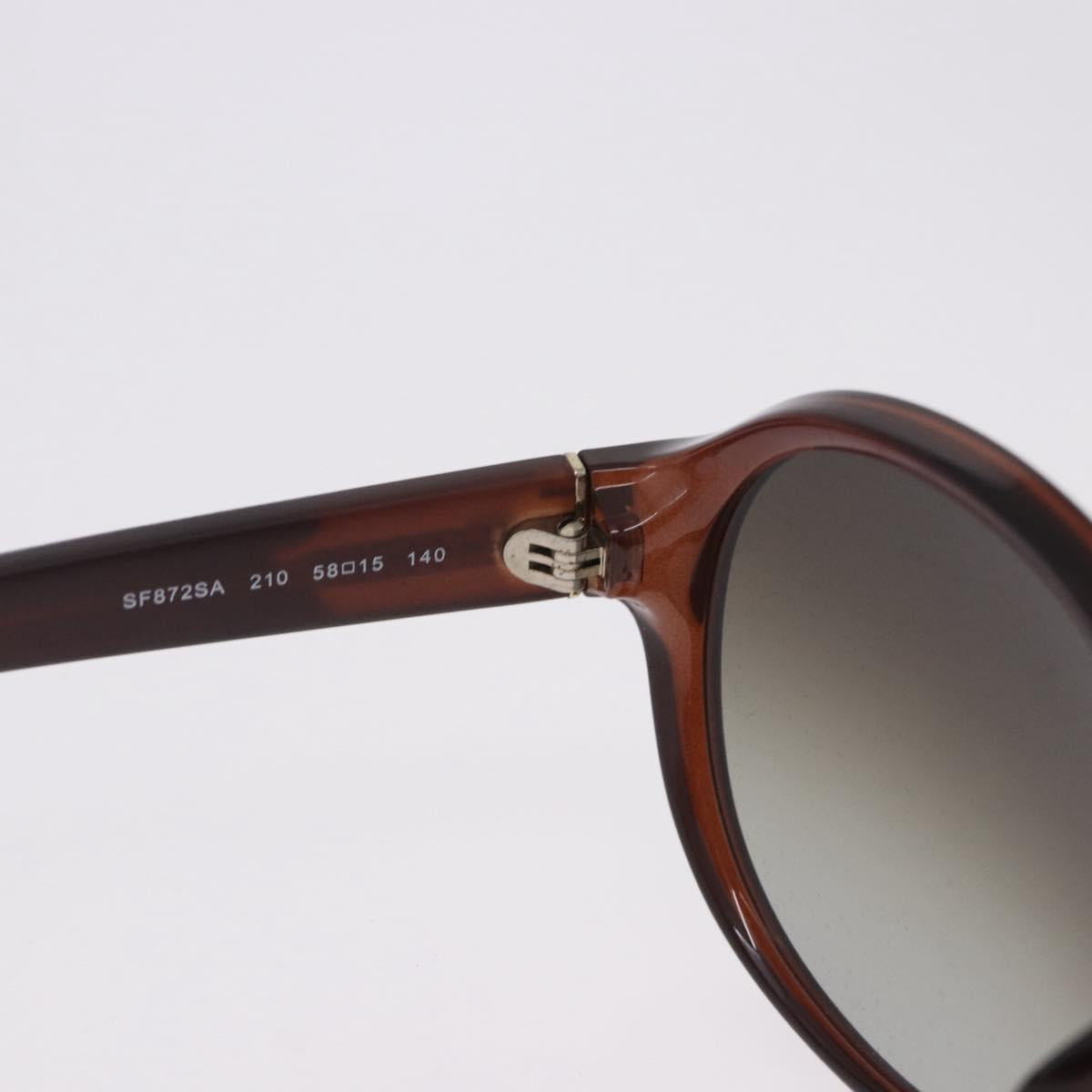 Salvatore Ferragamo Sunglasses Plastic Brown Gold Tone Auth BA15441V