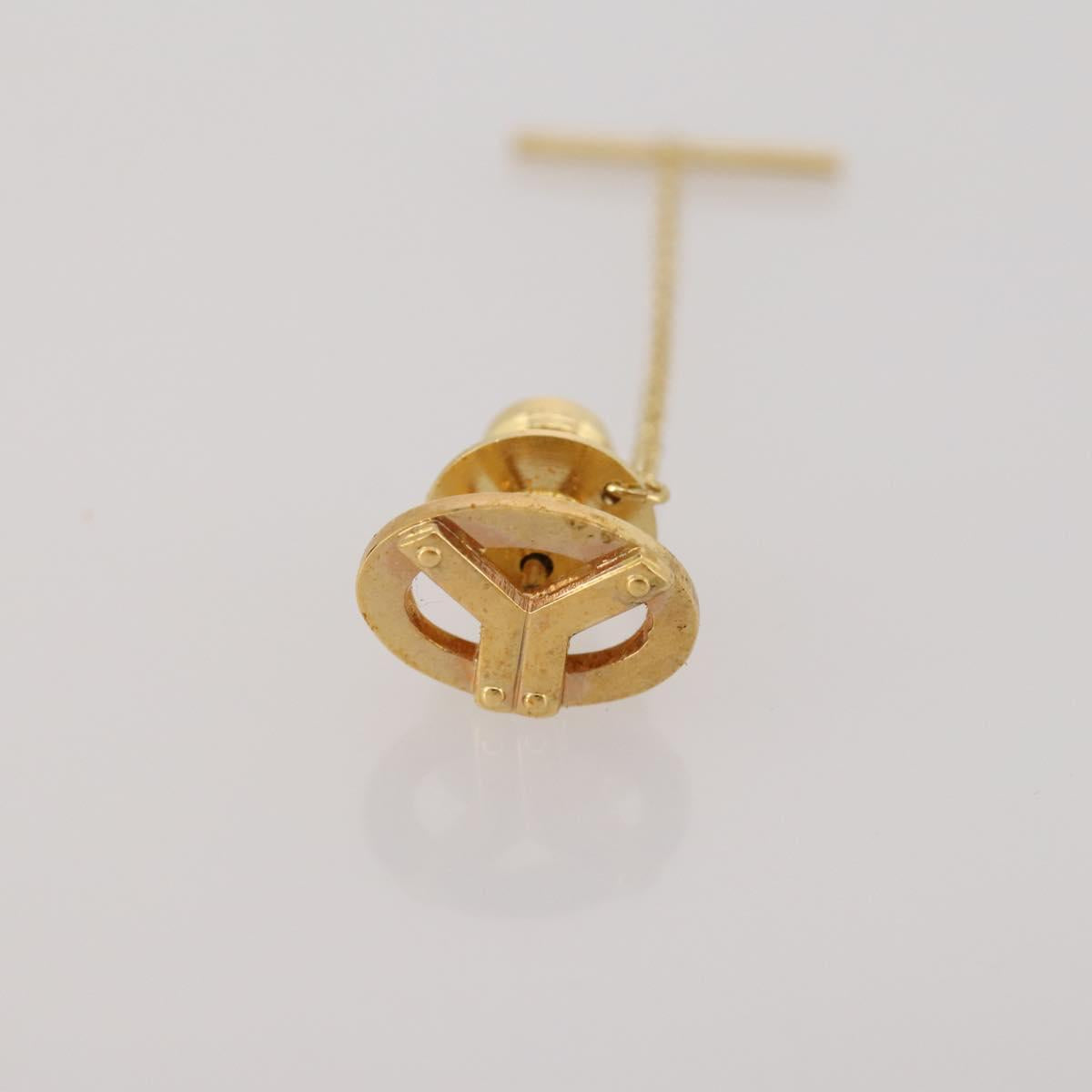 SAINT LAURENT dunhill Cuffs Tie Pin Metal 4 Set Gold Tone Silver Auth BA15443
