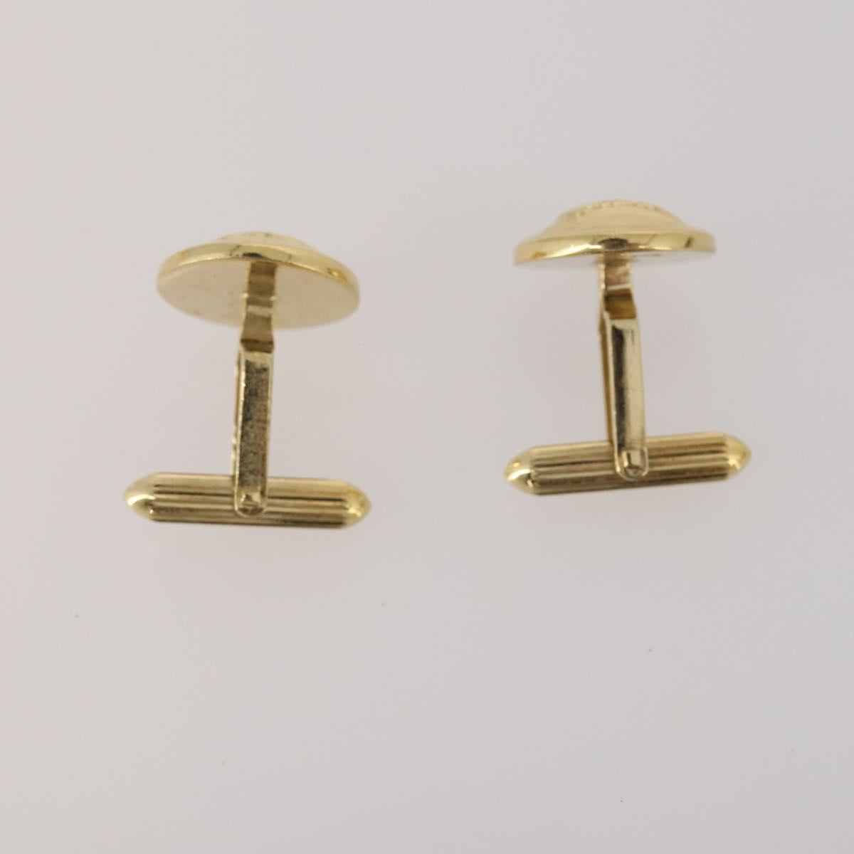 SAINT LAURENT dunhill Cuffs Tie Pin Metal 4 Set Gold Tone Silver Auth BA15443