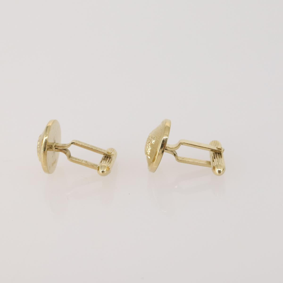 SAINT LAURENT dunhill Cuffs Tie Pin Metal 4 Set Gold Tone Silver Auth BA15443