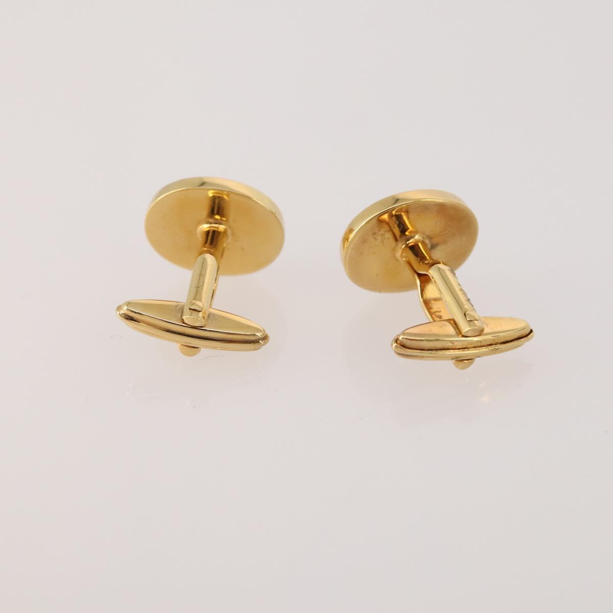 SAINT LAURENT dunhill Cuffs Tie Pin Metal 4 Set Gold Tone Silver Auth BA15443