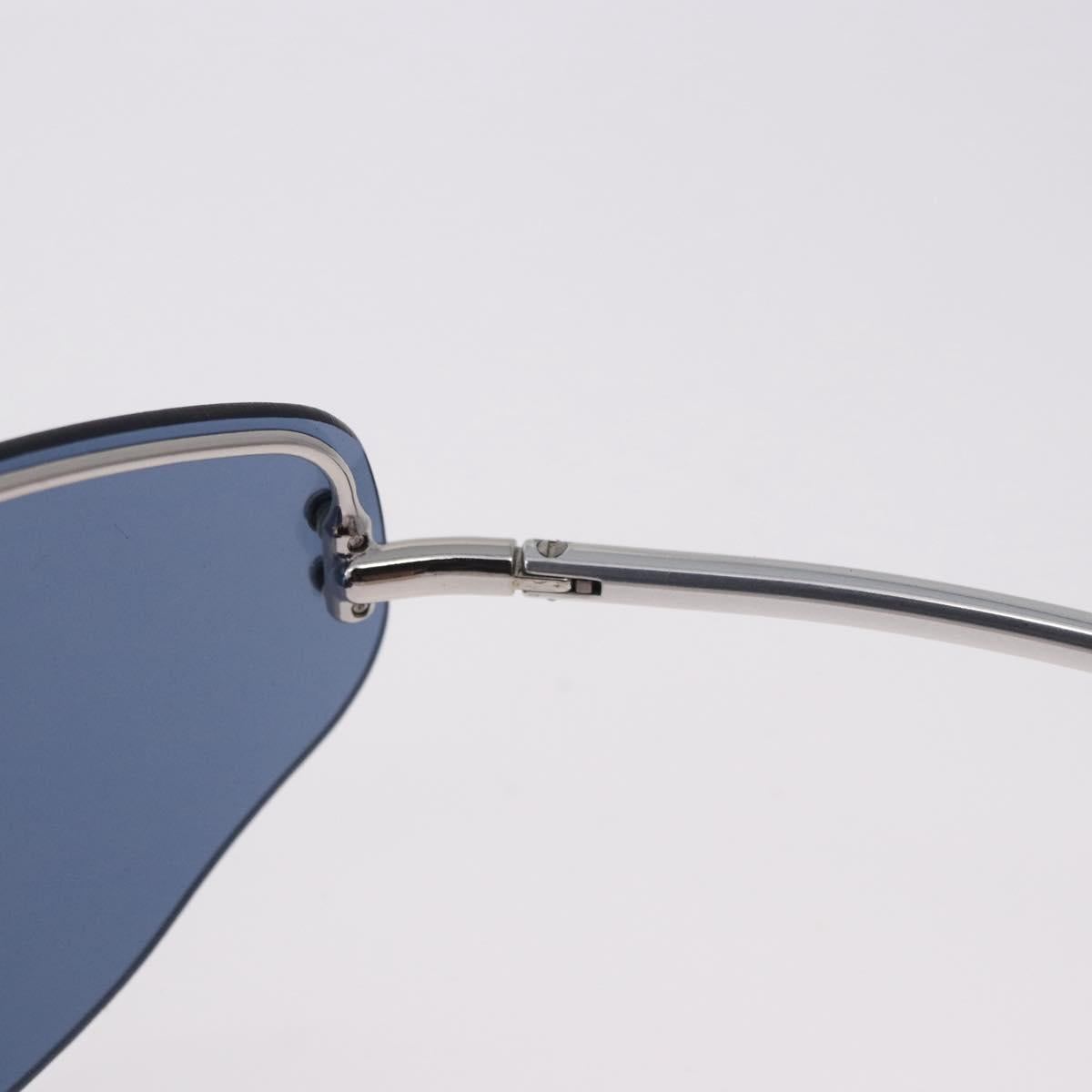 LOUIS VUITTON LV Cup 2000 Sunglasses Metal Blue Silver LV Auth BA15455V