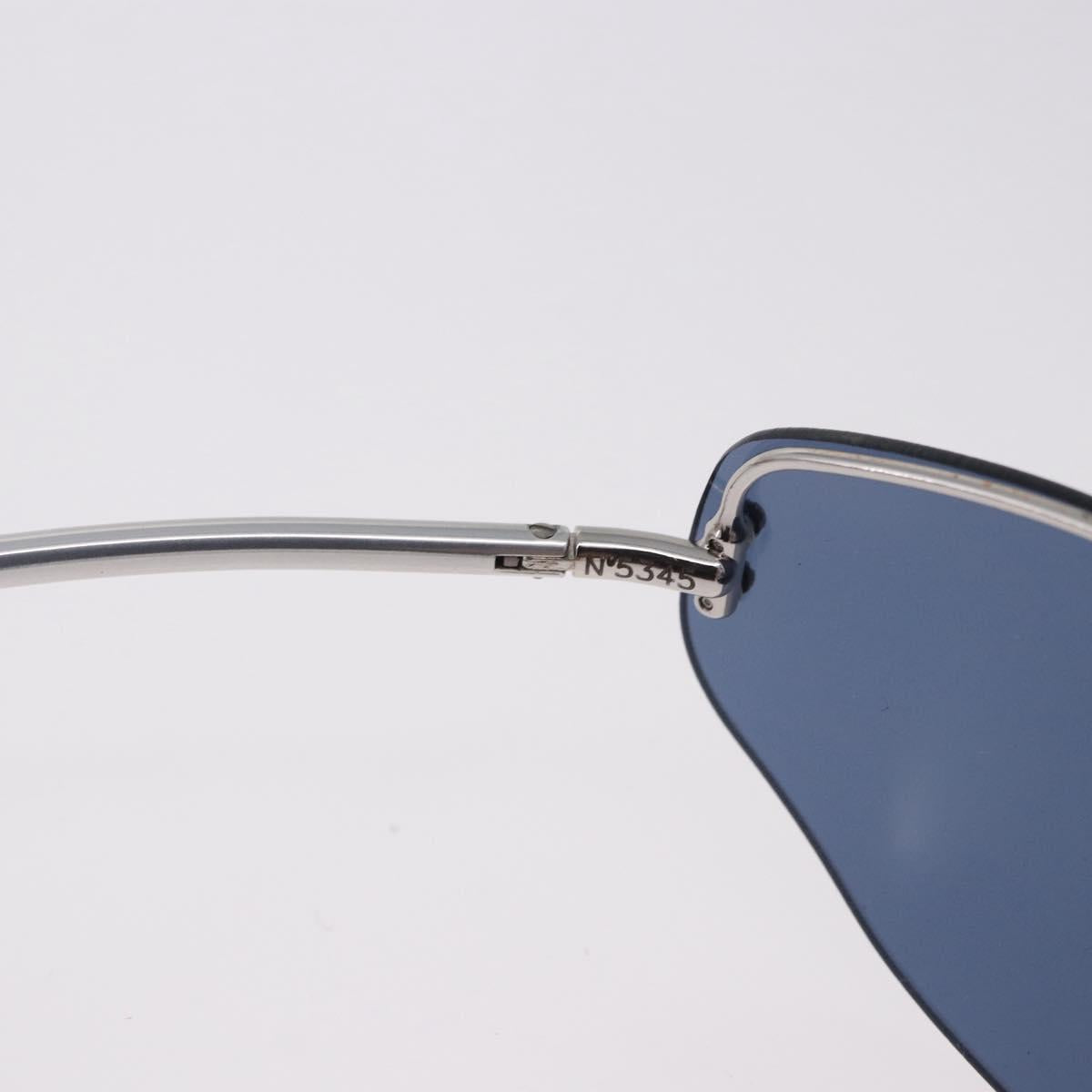 LOUIS VUITTON LV Cup 2000 Sunglasses Metal Blue Silver LV Auth BA15455V