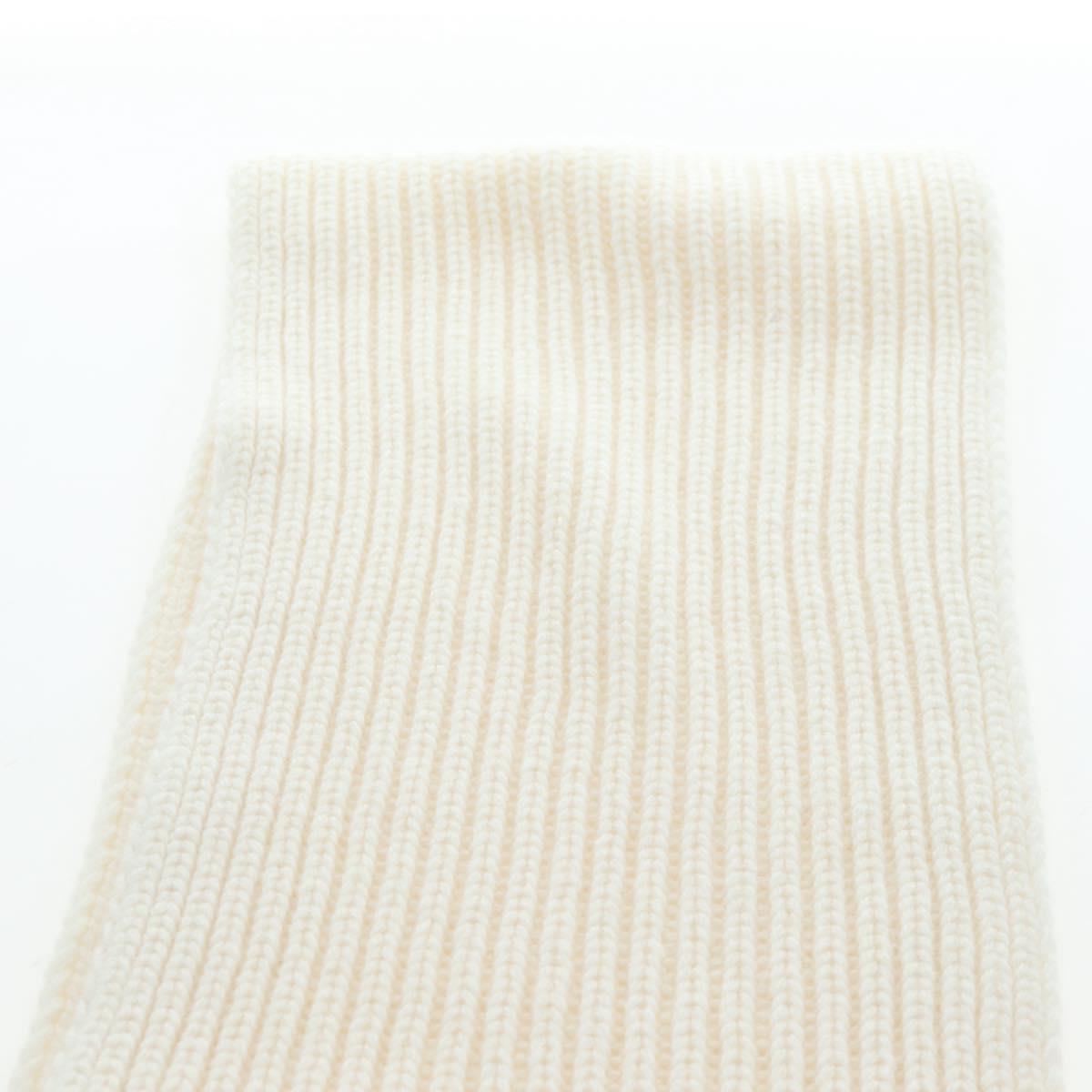 GUCCI Scarf Cashmere Ivory Gold Tone 773426 Auth BA15459V