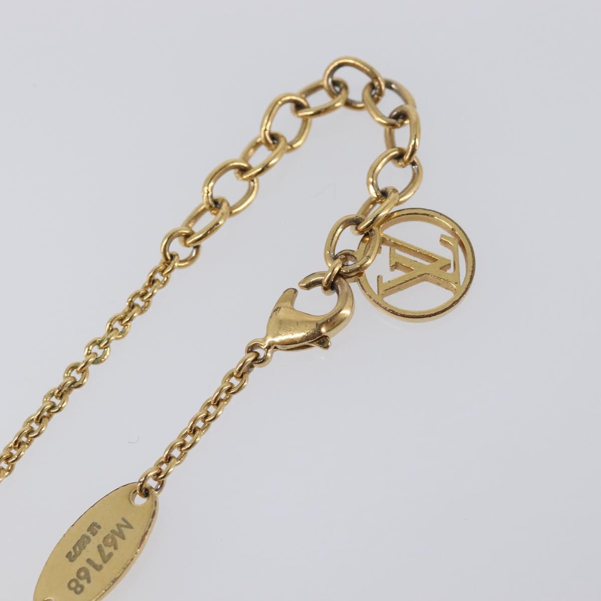 LOUIS VUITTON LV&ME K GP Bracelet Metal Gold Tone M67168 LV Auth BA15461V
