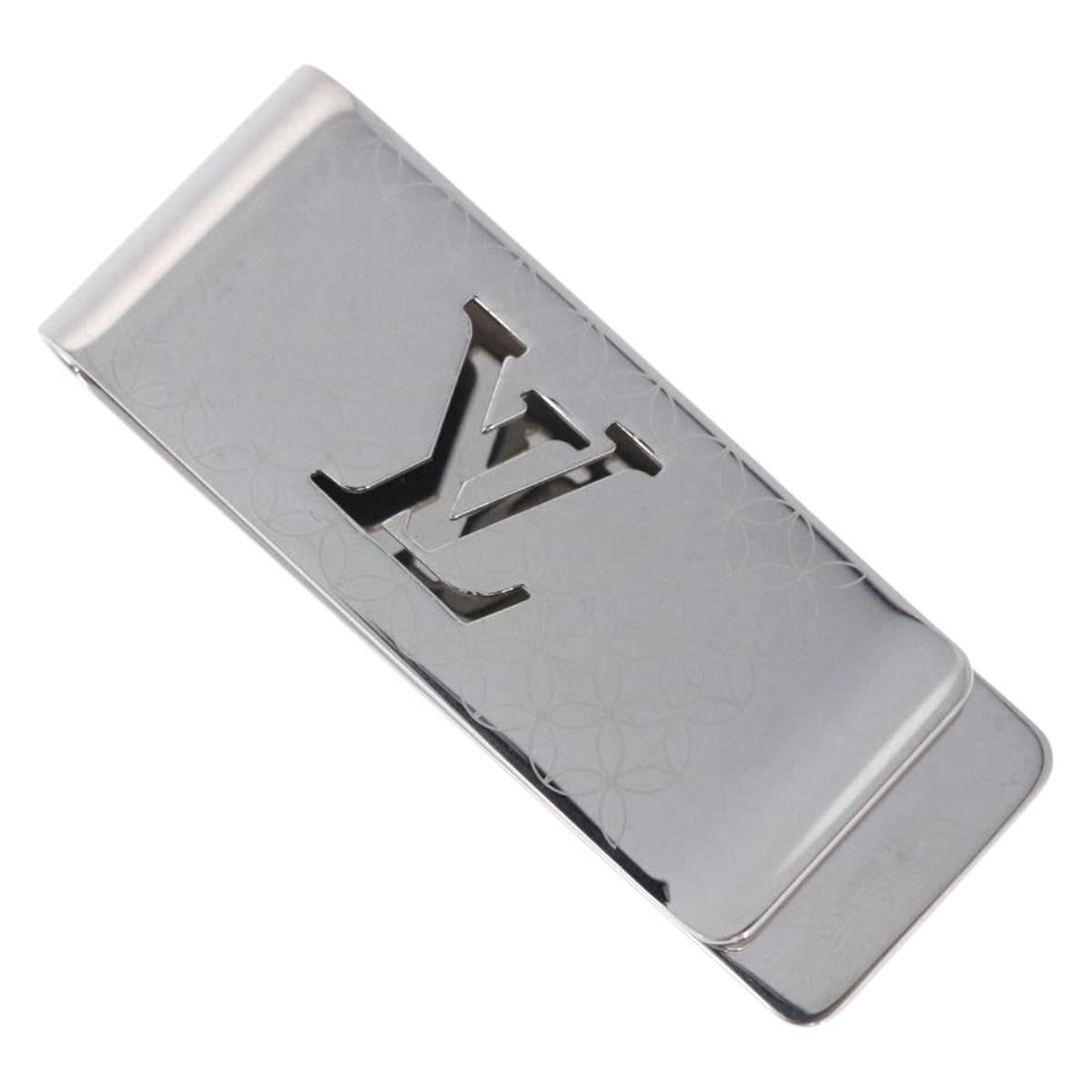 LOUIS VUITTON Bill Clip Champs Elysées Money Clip Metal M65041 LV Auth BA15464M