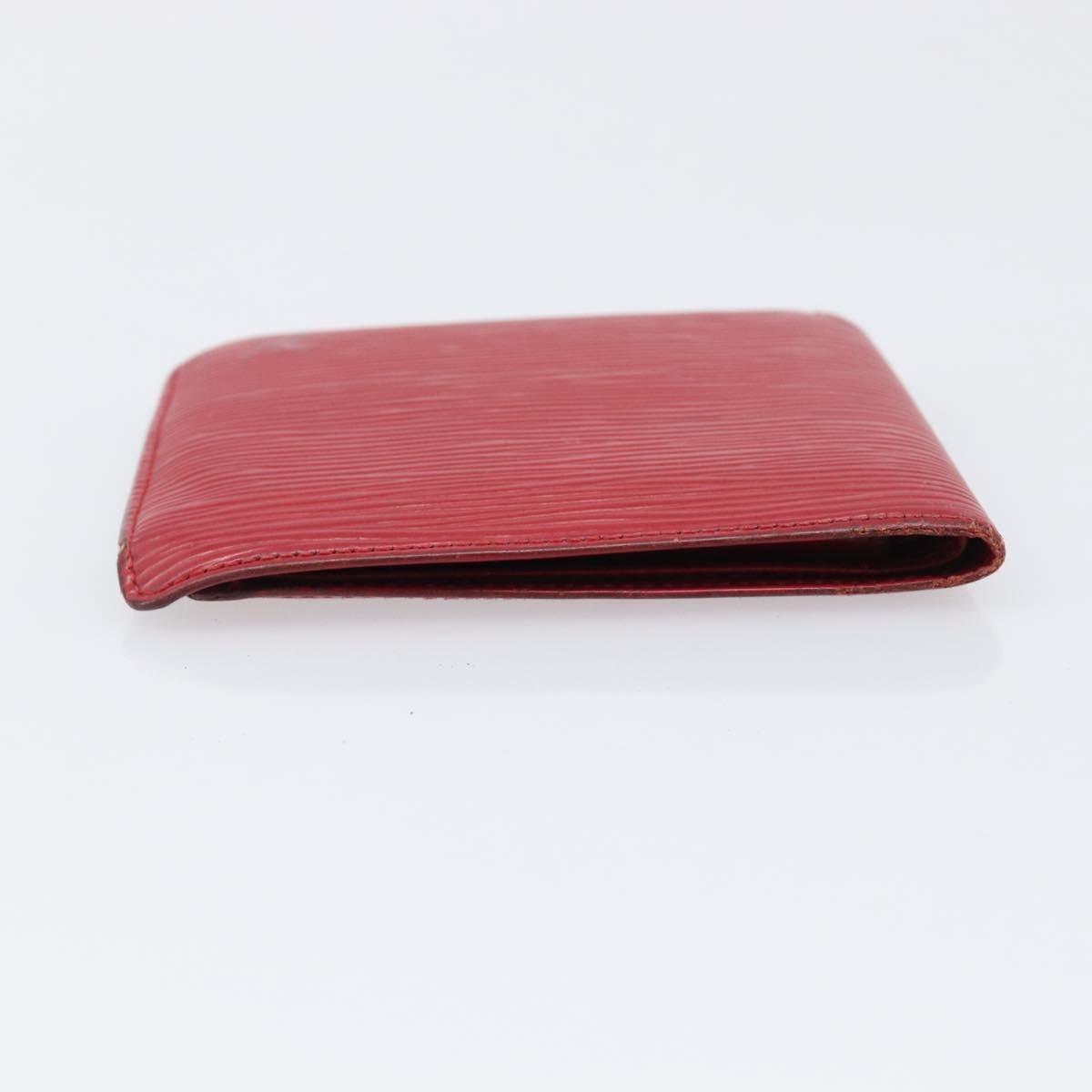 LOUIS VUITTON Epi Wallet 5 Set Red Black Blue LV Auth BA15467