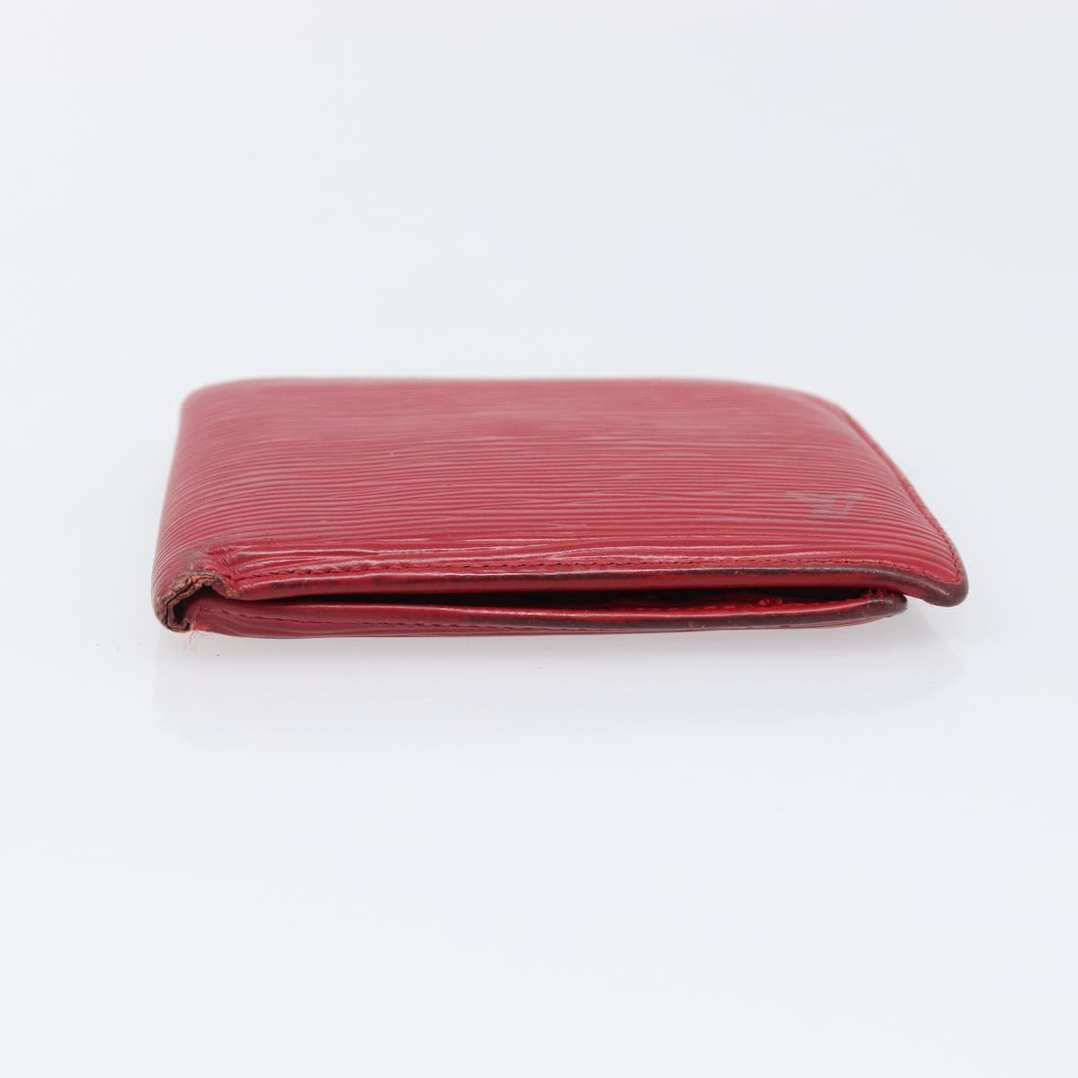 LOUIS VUITTON Epi Wallet 5 Set Red Black Blue LV Auth BA15467
