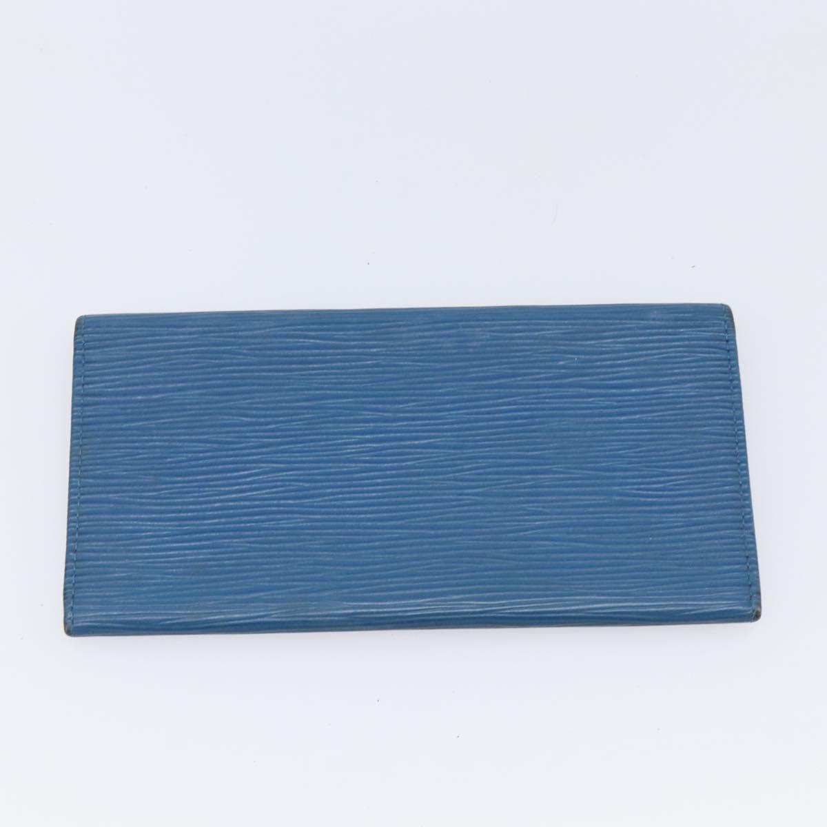 LOUIS VUITTON Epi Wallet 5 Set Red Black Blue LV Auth BA15467