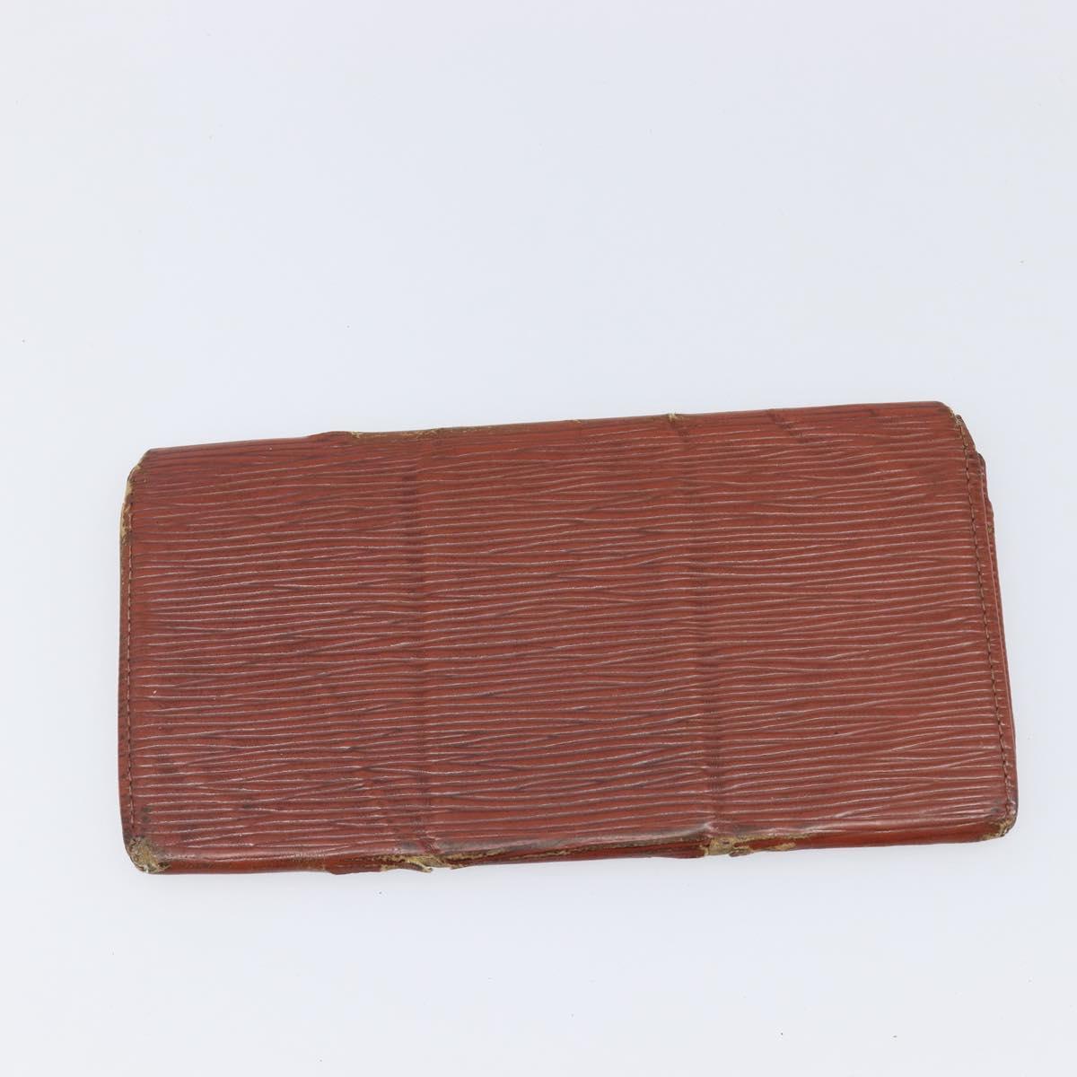 LOUIS VUITTON Epi Wallet 5 Set Red Black Blue LV Auth BA15467