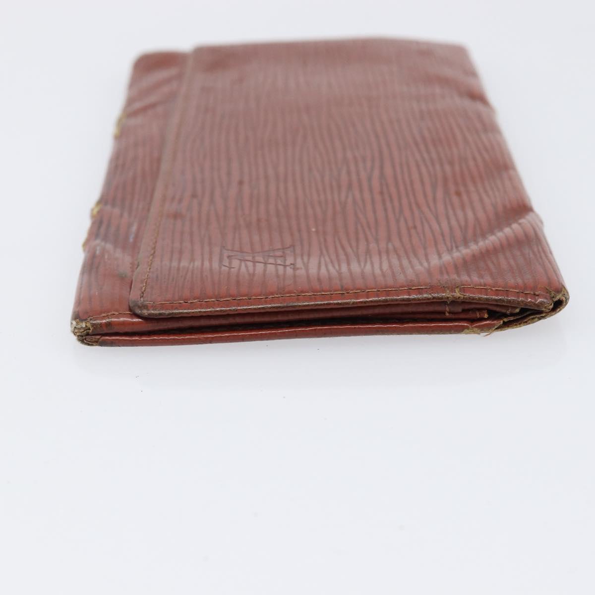 LOUIS VUITTON Epi Wallet 5 Set Red Black Blue LV Auth BA15467