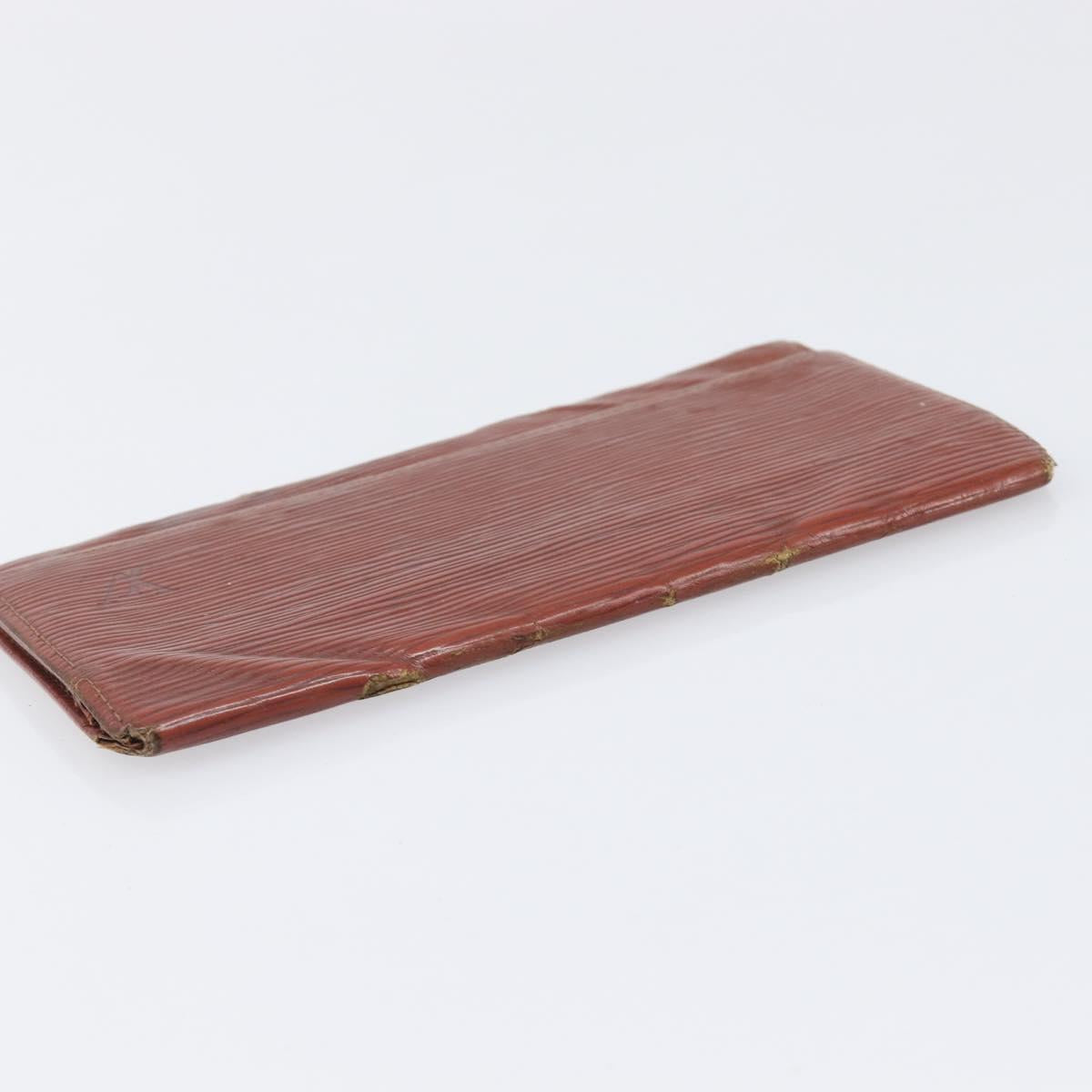 LOUIS VUITTON Epi Wallet 5 Set Red Black Blue LV Auth BA15467