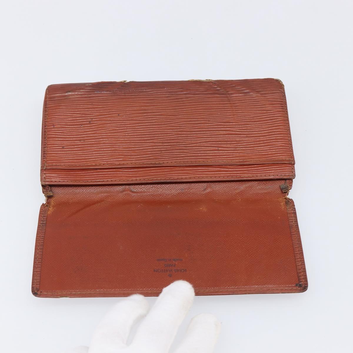 LOUIS VUITTON Epi Wallet 5 Set Red Black Blue LV Auth BA15467