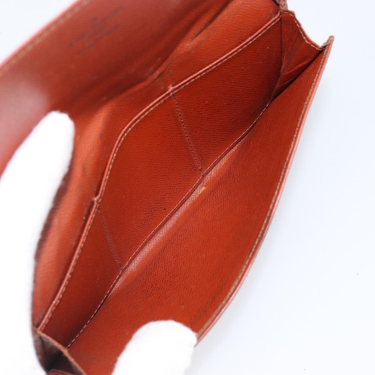 LOUIS VUITTON Epi Wallet 5 Set Red Black Blue LV Auth BA15467