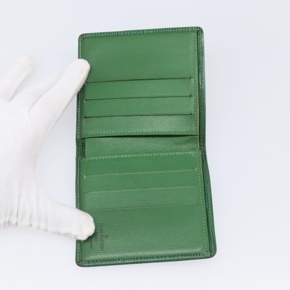 LOUIS VUITTON Epi Wallet 5 Set Red Black Blue LV Auth BA15467