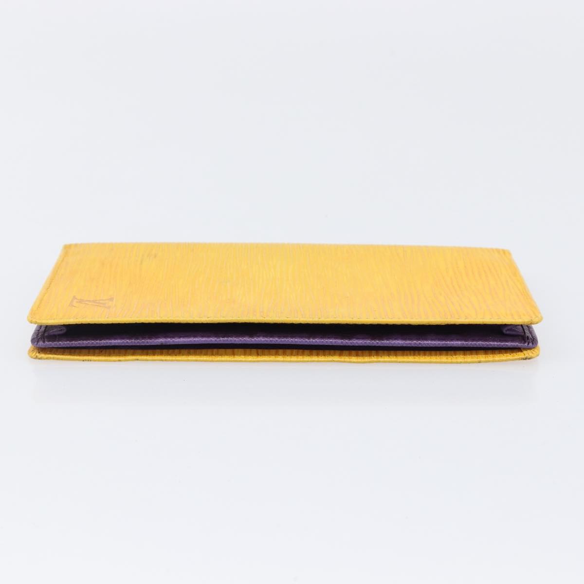 LOUIS VUITTON Epi Wallet 5 Set Red Blue Yellow LV Auth BA15468