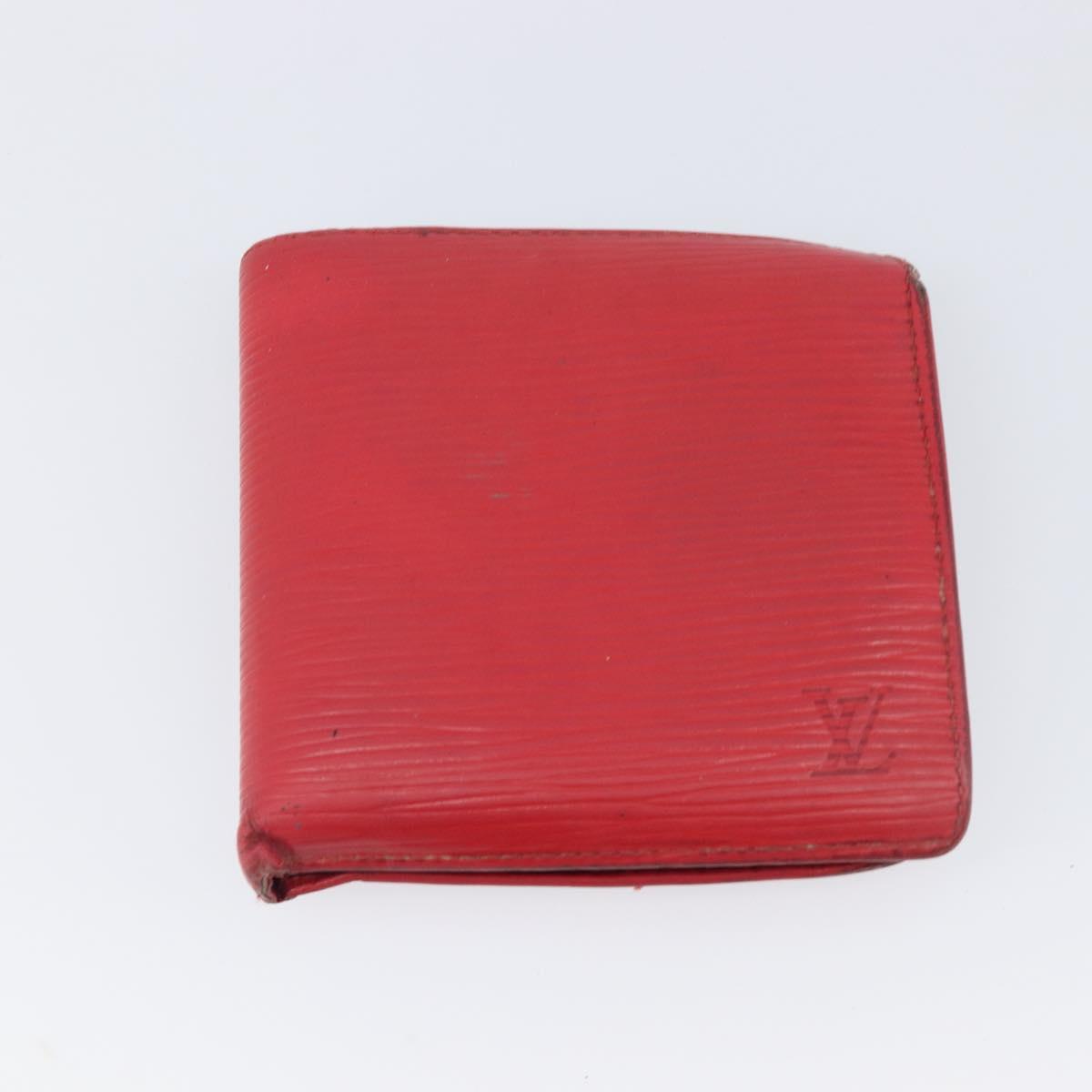 LOUIS VUITTON Epi Wallet 5 Set Red Blue Yellow LV Auth BA15468
