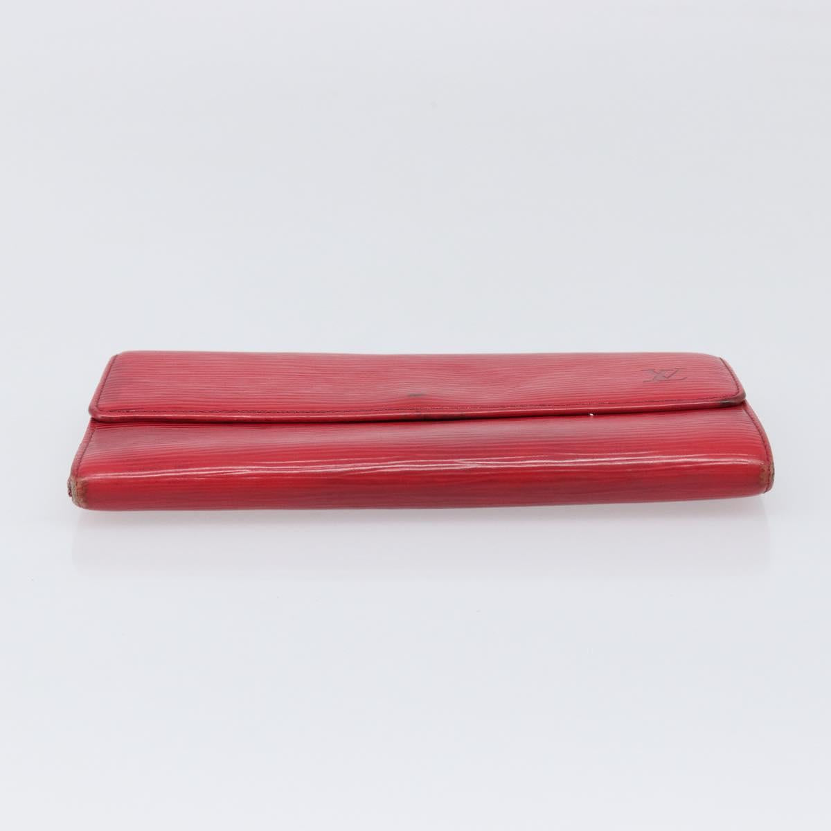 LOUIS VUITTON Epi Wallet 5 Set Red Green Blue LV Auth BA15469