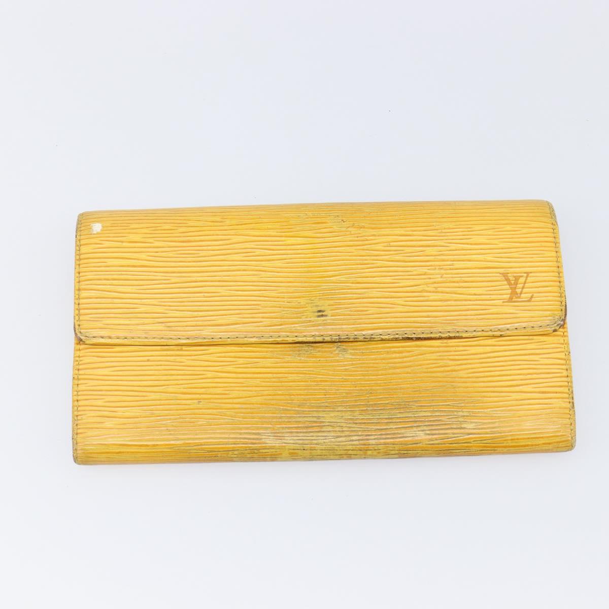 LOUIS VUITTON Epi Wallet 5 Set Red Green Blue LV Auth BA15469