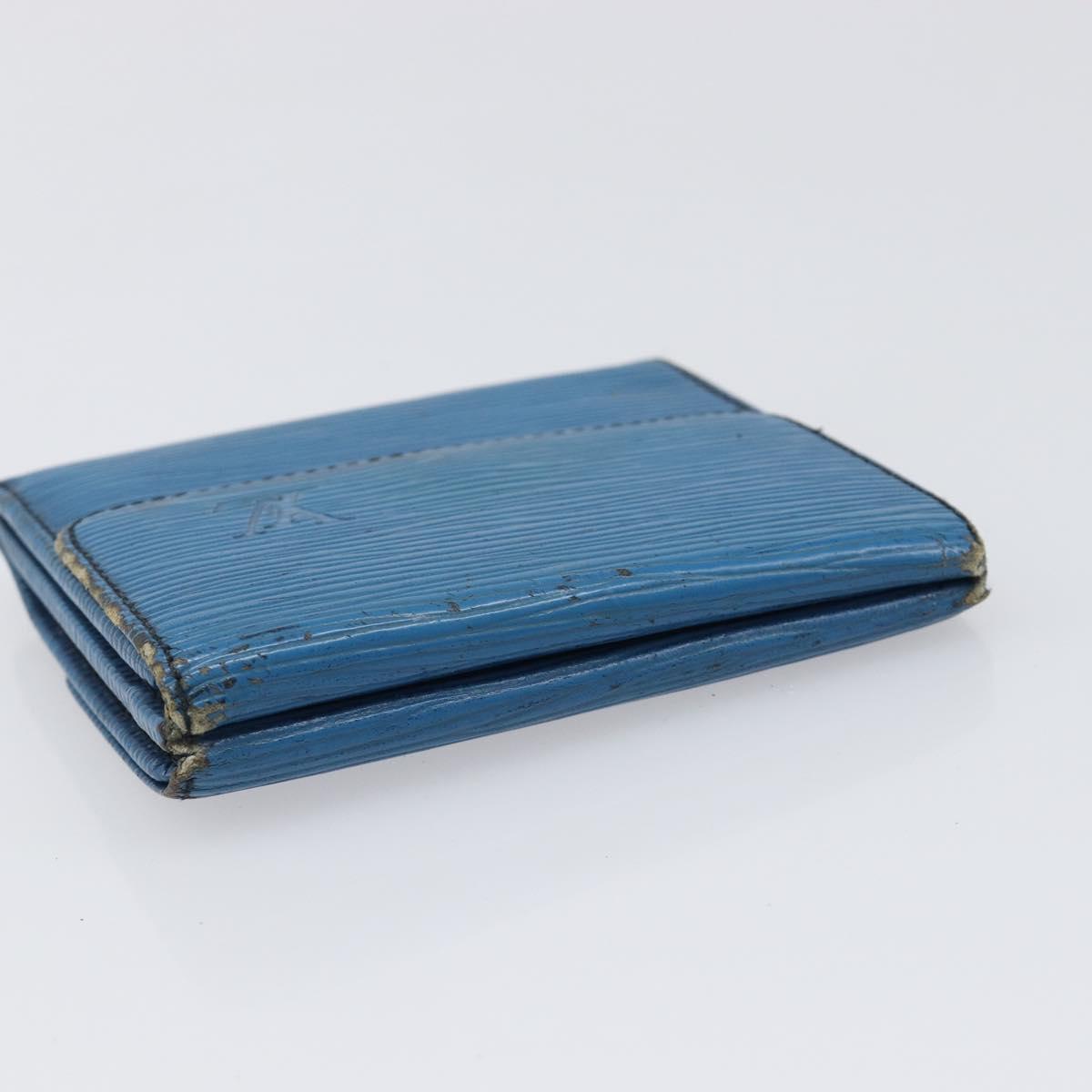 LOUIS VUITTON Epi Wallet 5 Set Red Green Blue LV Auth BA15469