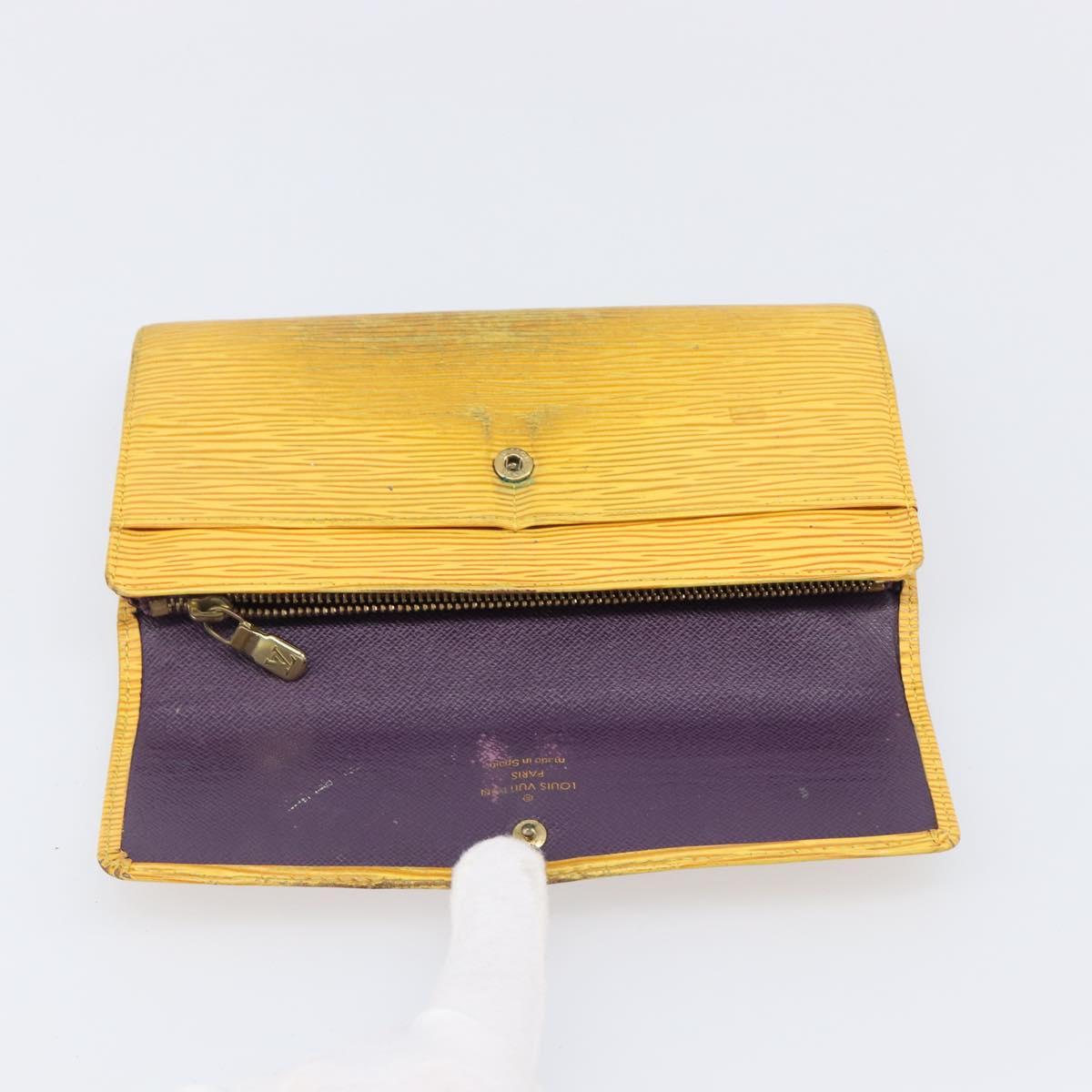 LOUIS VUITTON Epi Wallet 5 Set Red Green Blue LV Auth BA15469