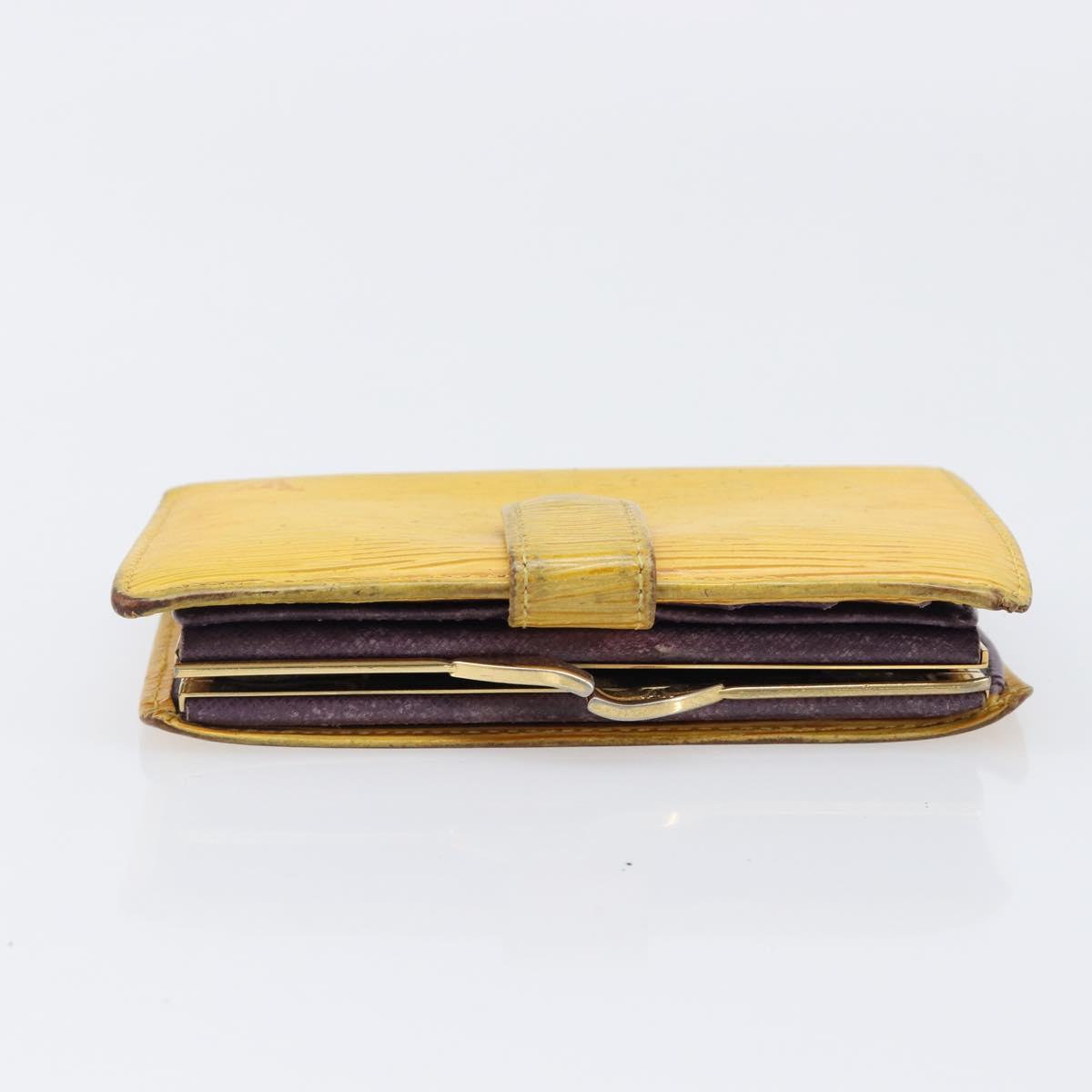 LOUIS VUITTON Epi 5 Set Wallet Red Yellow Green LV Auth BA15470
