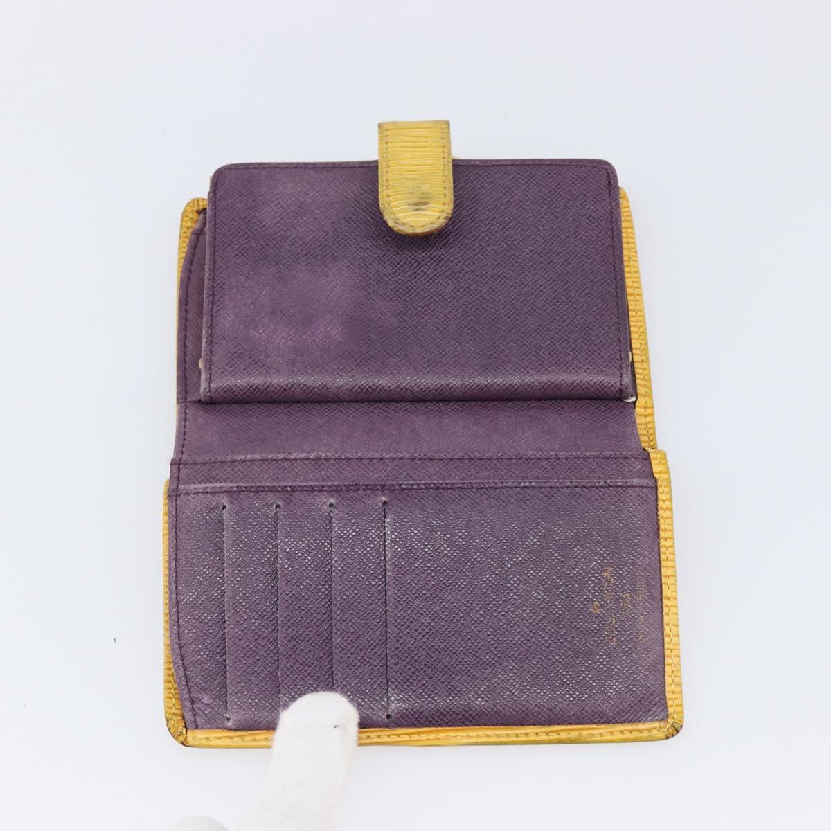 LOUIS VUITTON Epi 5 Set Wallet Red Yellow Green LV Auth BA15470