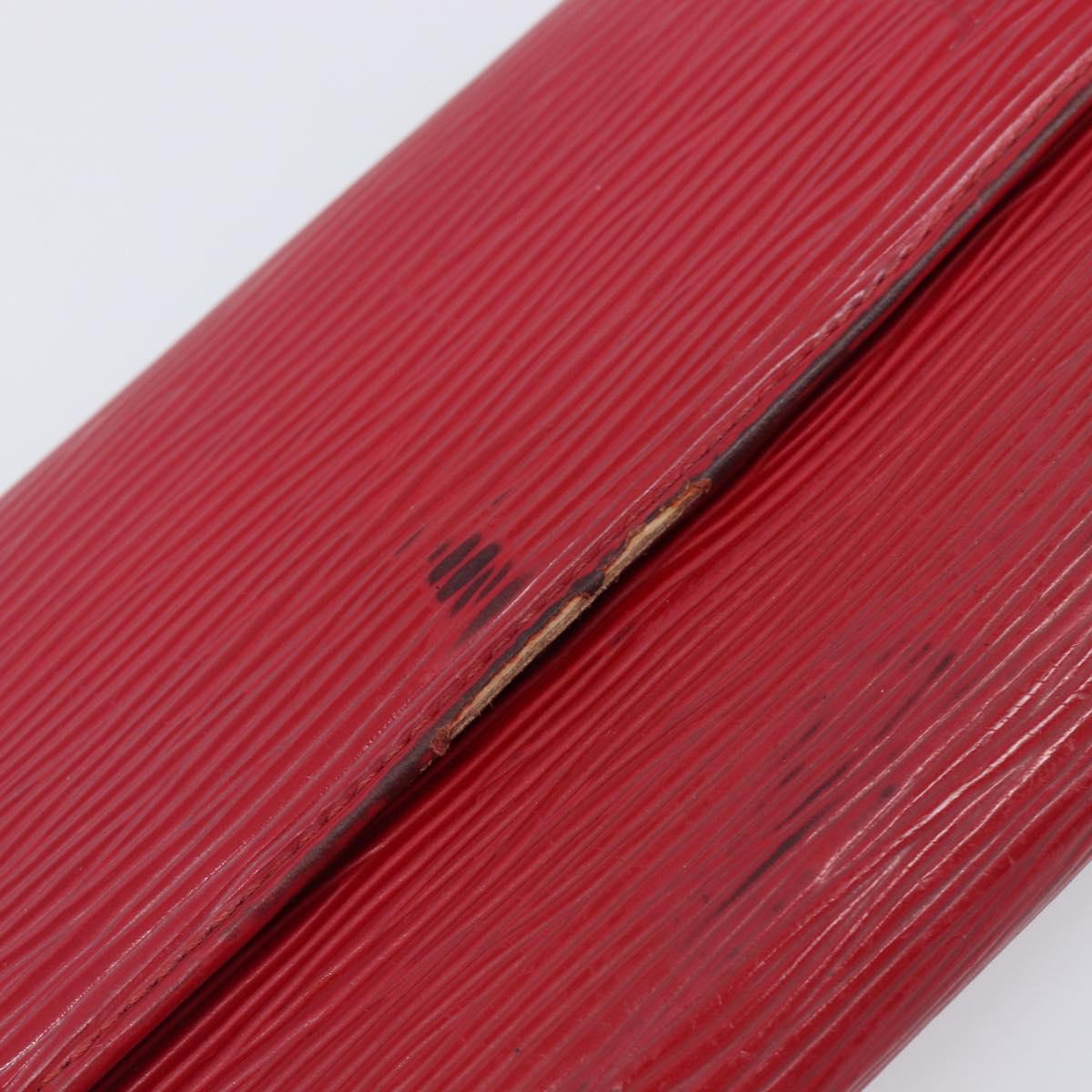 LOUIS VUITTON Epi 5 Set Wallet Red Yellow Green LV Auth BA15470
