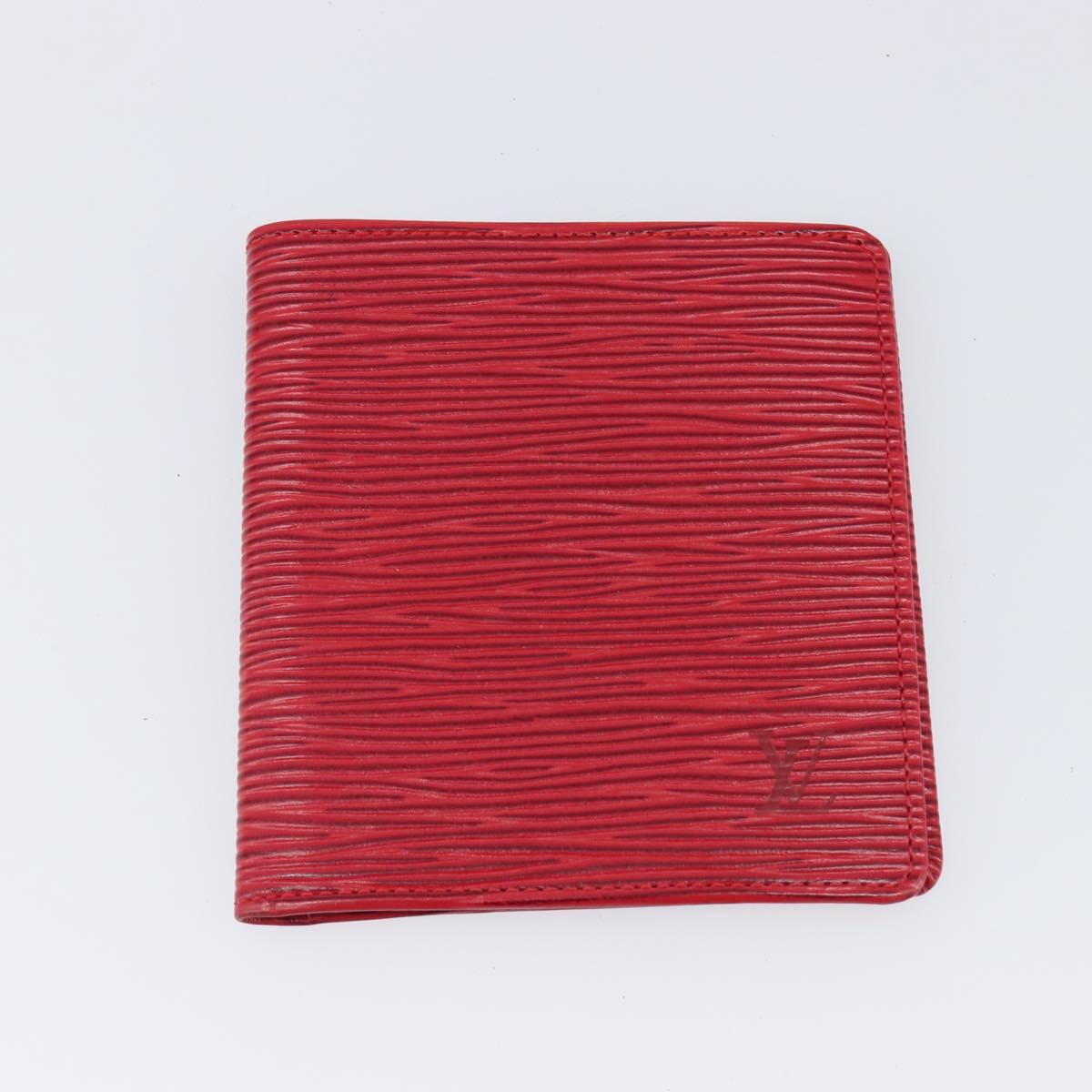LOUIS VUITTON Epi 5 Set Wallet Red Yellow Green LV Auth BA15470