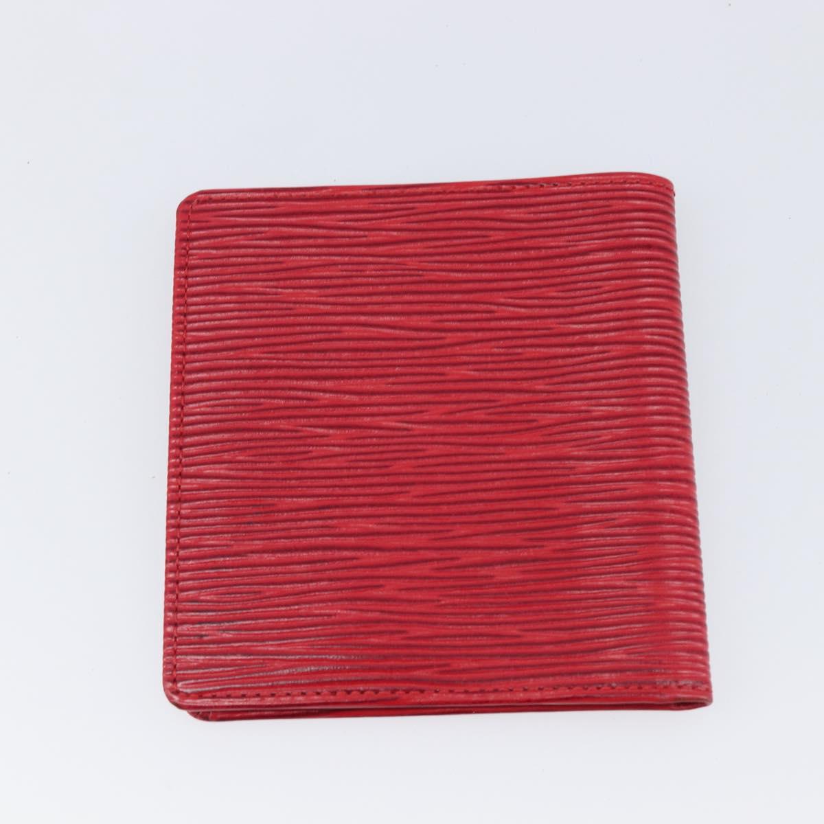 LOUIS VUITTON Epi 5 Set Wallet Red Yellow Green LV Auth BA15470