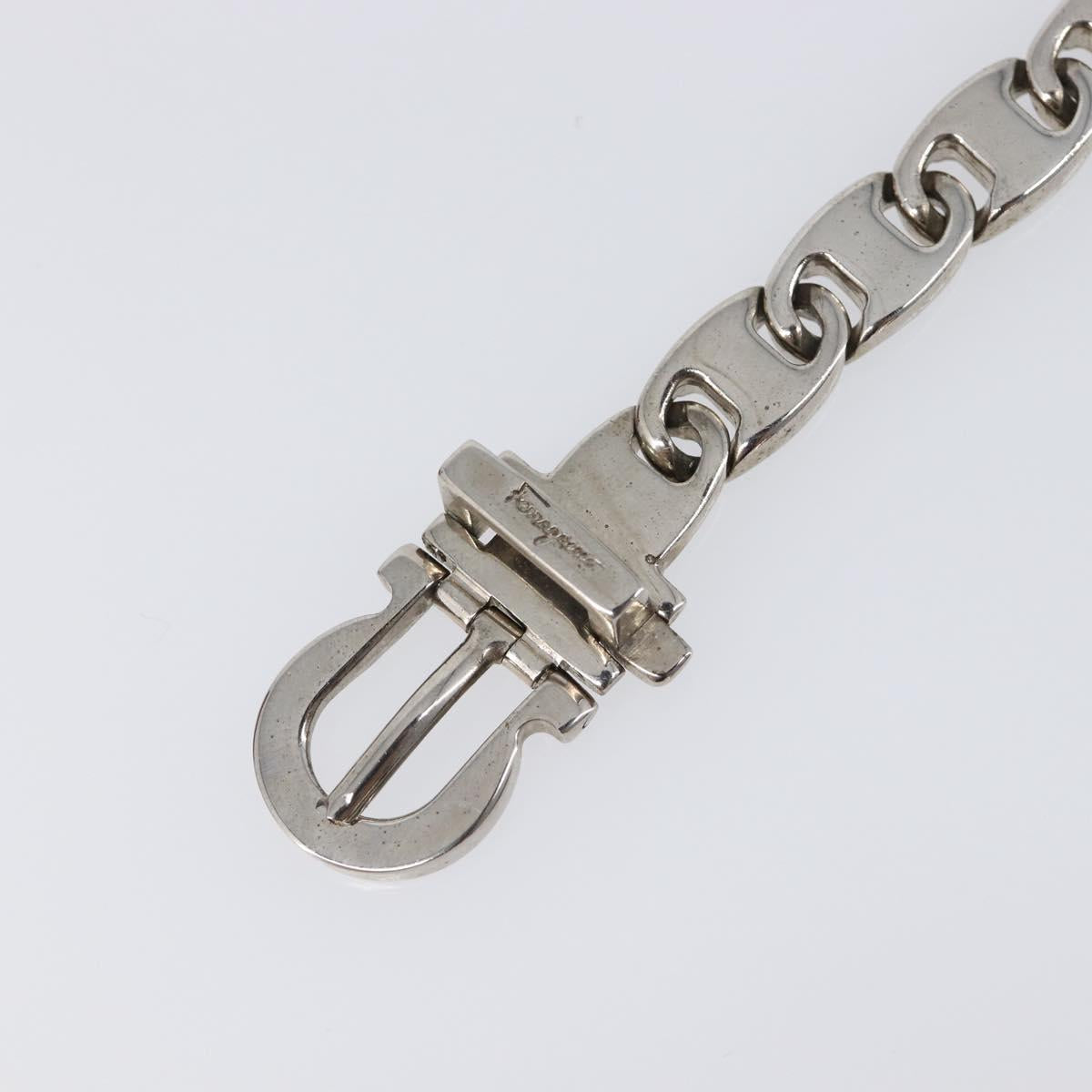 Salvatore Ferragamo Bracelet Metal Silver Auth BA15472A