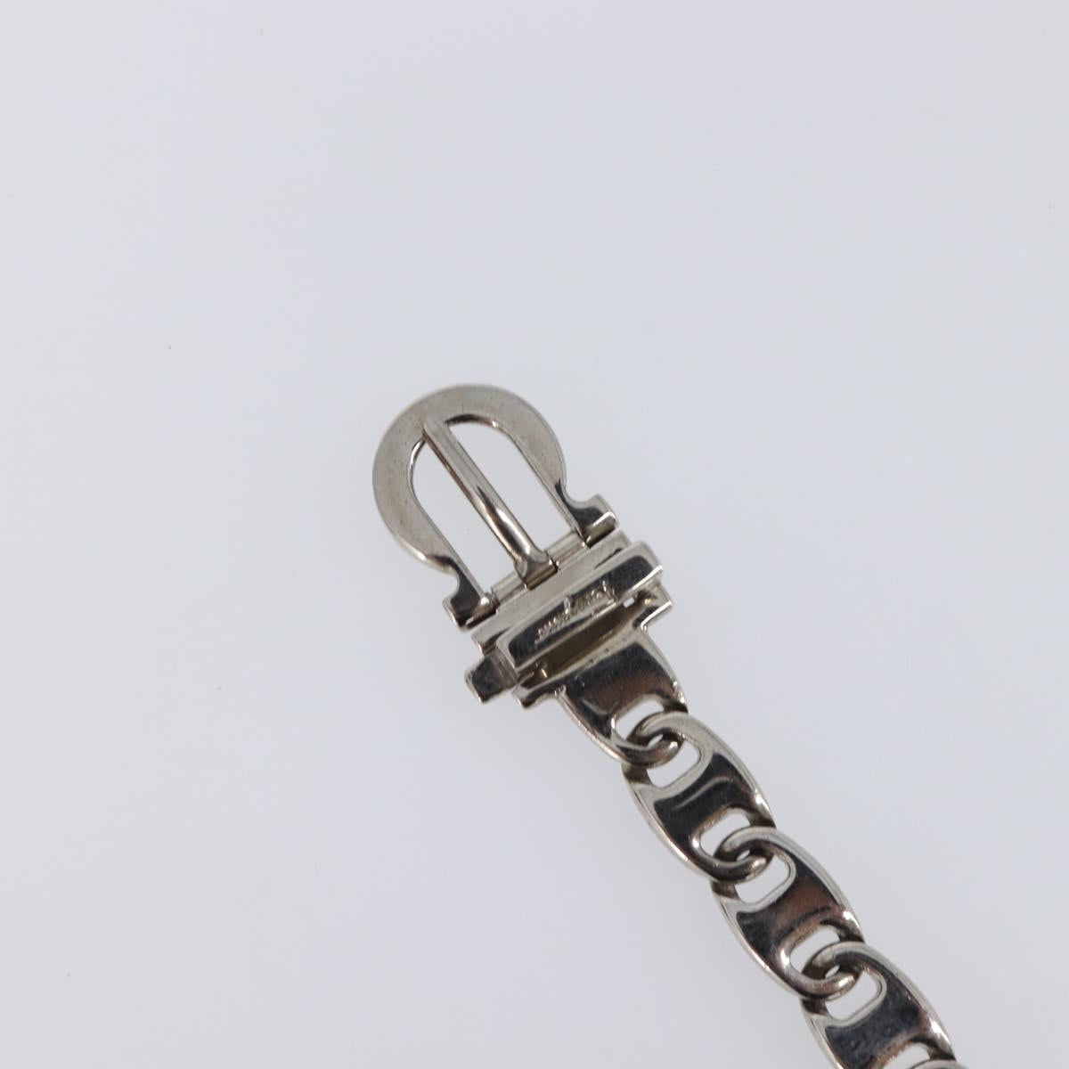 Salvatore Ferragamo Bracelet Metal Silver Auth BA15472A