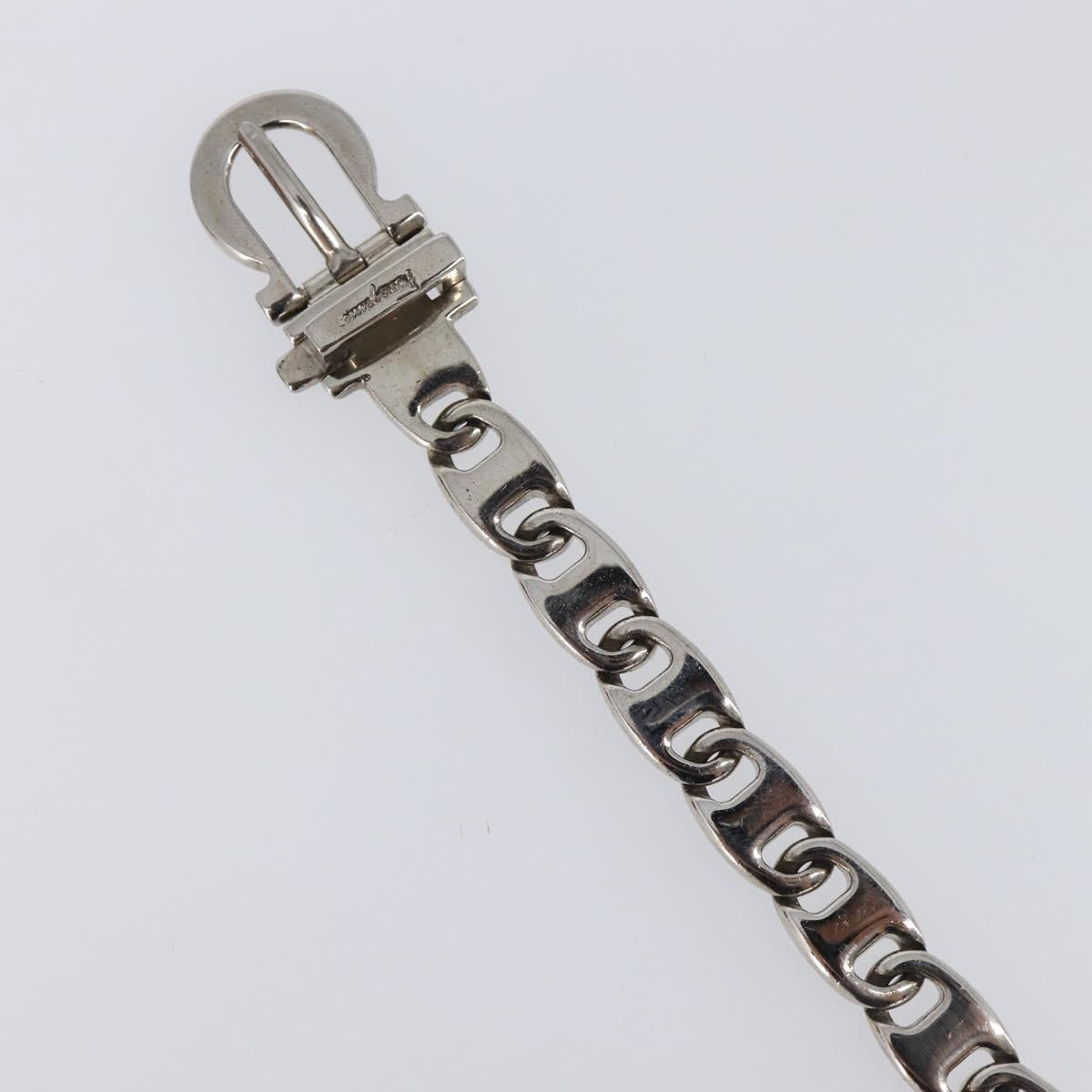 Salvatore Ferragamo Bracelet Metal Silver Auth BA15472A