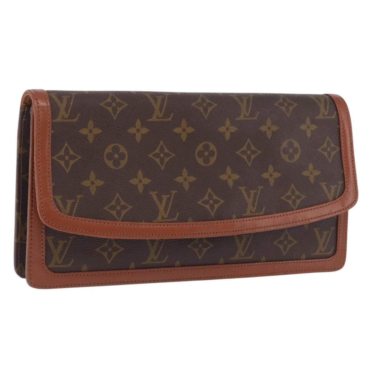 LOUIS VUITTON Monogram Pochette Dam GM Clutch Bag M51810 LV Auth BA15482