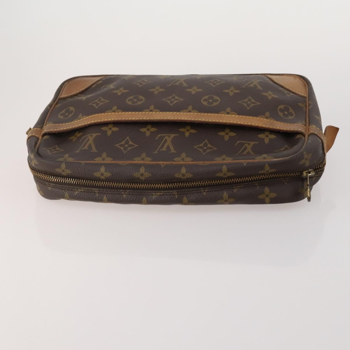 LOUIS VUITTON Monogram Clutch Bag 3 Set LV Auth BA15484