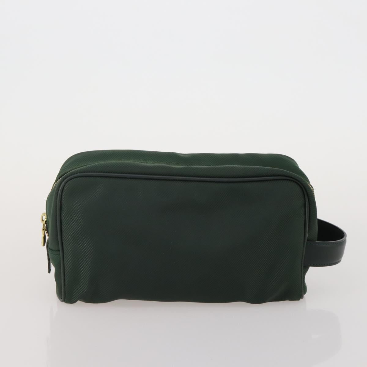 LOUIS VUITTON Epi Taiga Clutch Bag 2 Set Black Green LV Auth BA15485