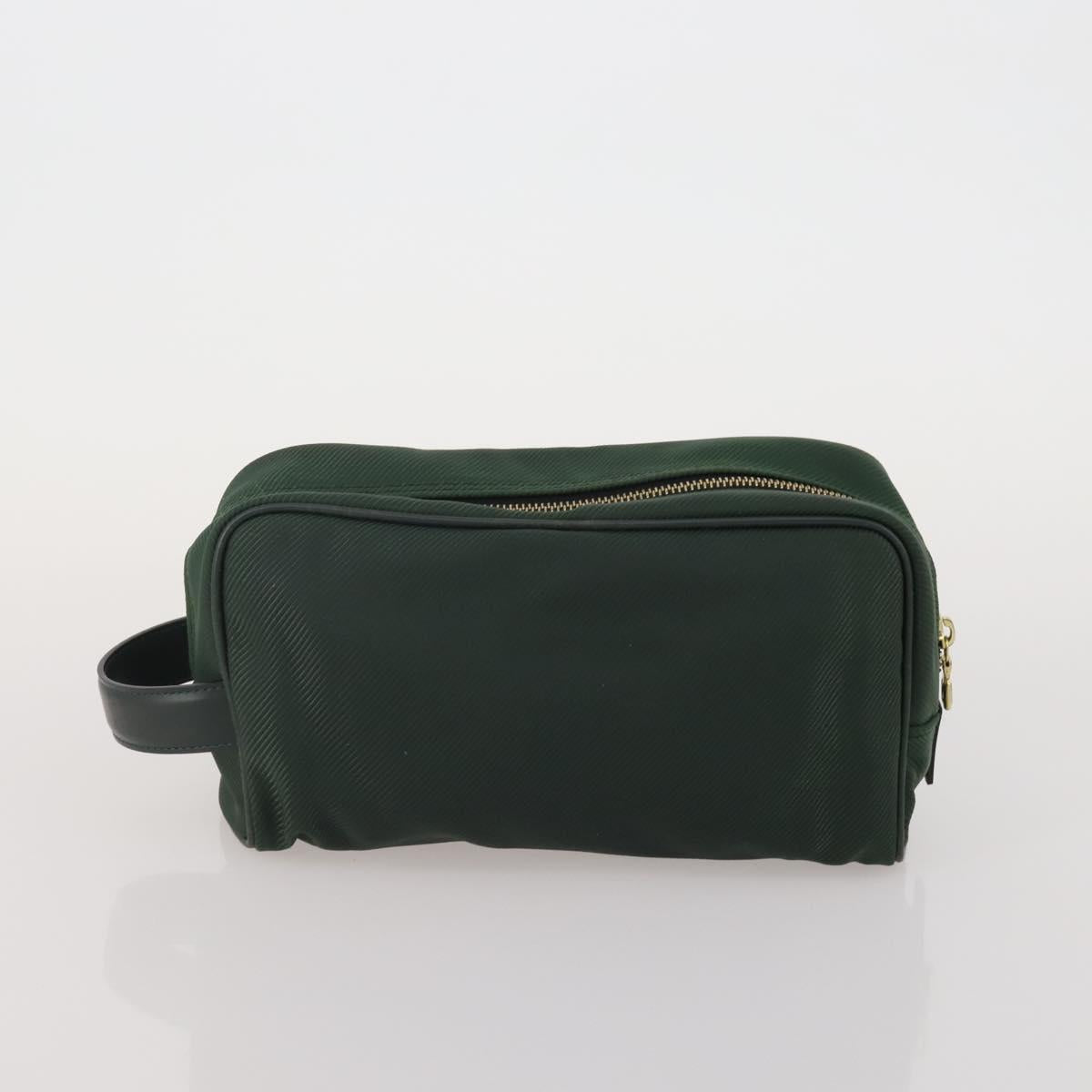 LOUIS VUITTON Epi Taiga Clutch Bag 2 Set Black Green LV Auth BA15485