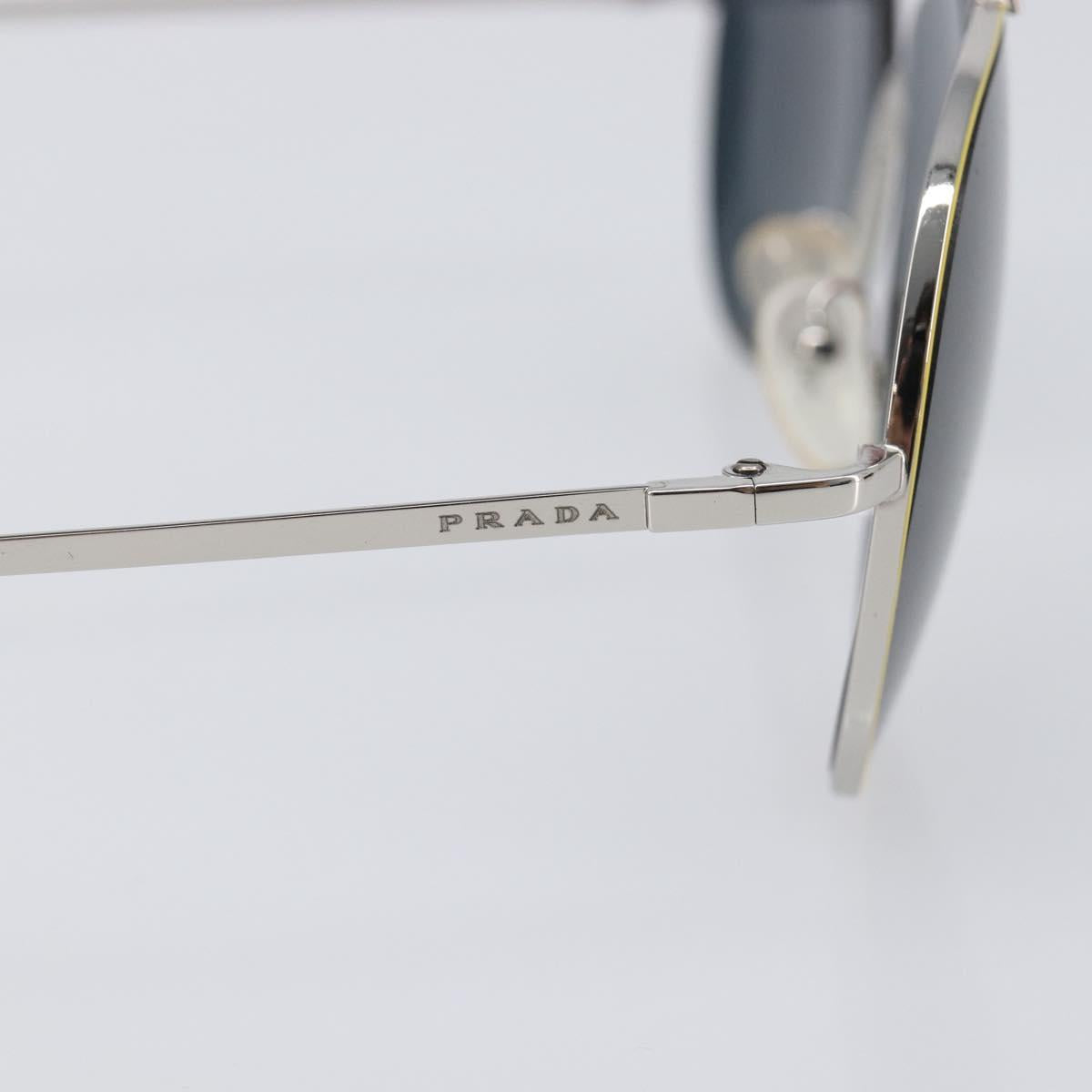PRADA Sunglasses Metal Yellow Red Auth BA15496
