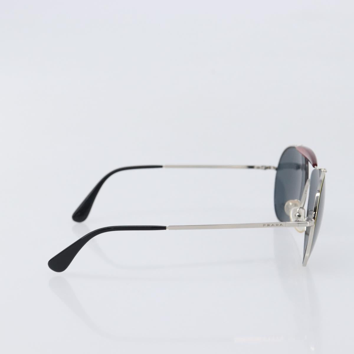 PRADA Sunglasses Metal Yellow Red Auth BA15496