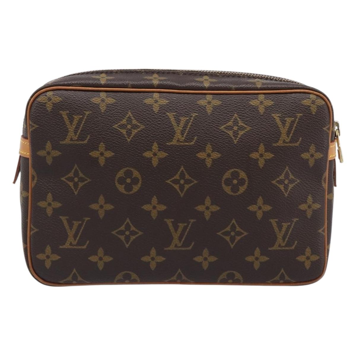 LOUIS VUITTON Monogram Compiegne 23 Clutch Bag M51847 LV Auth BA15497A