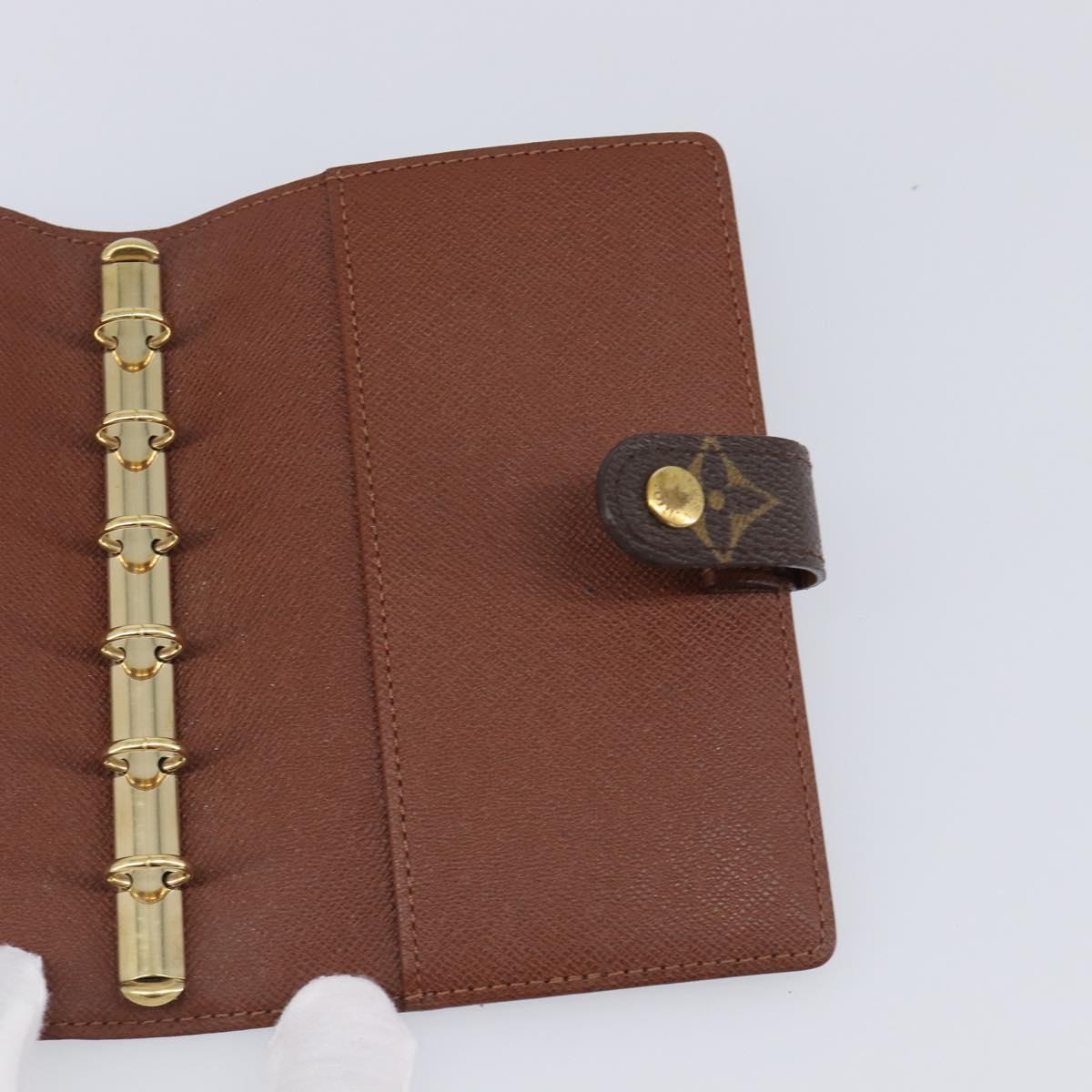 LOUIS VUITTON Monogram Agenda PM Day Planner Cover R20005 LV Auth BA15498