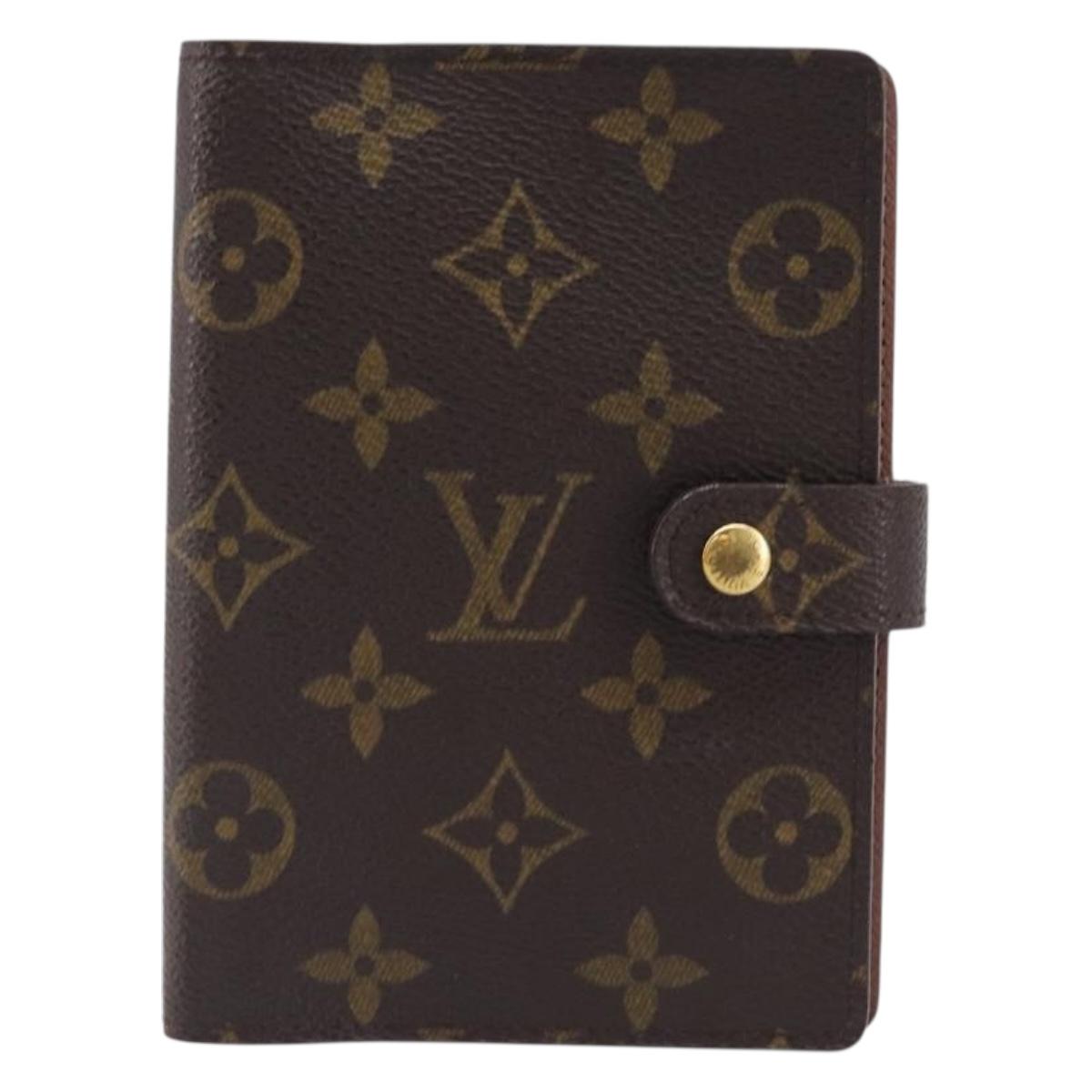 LOUIS VUITTON Monogram Agenda PM Day Planner Cover R20005 LV Auth BA15498